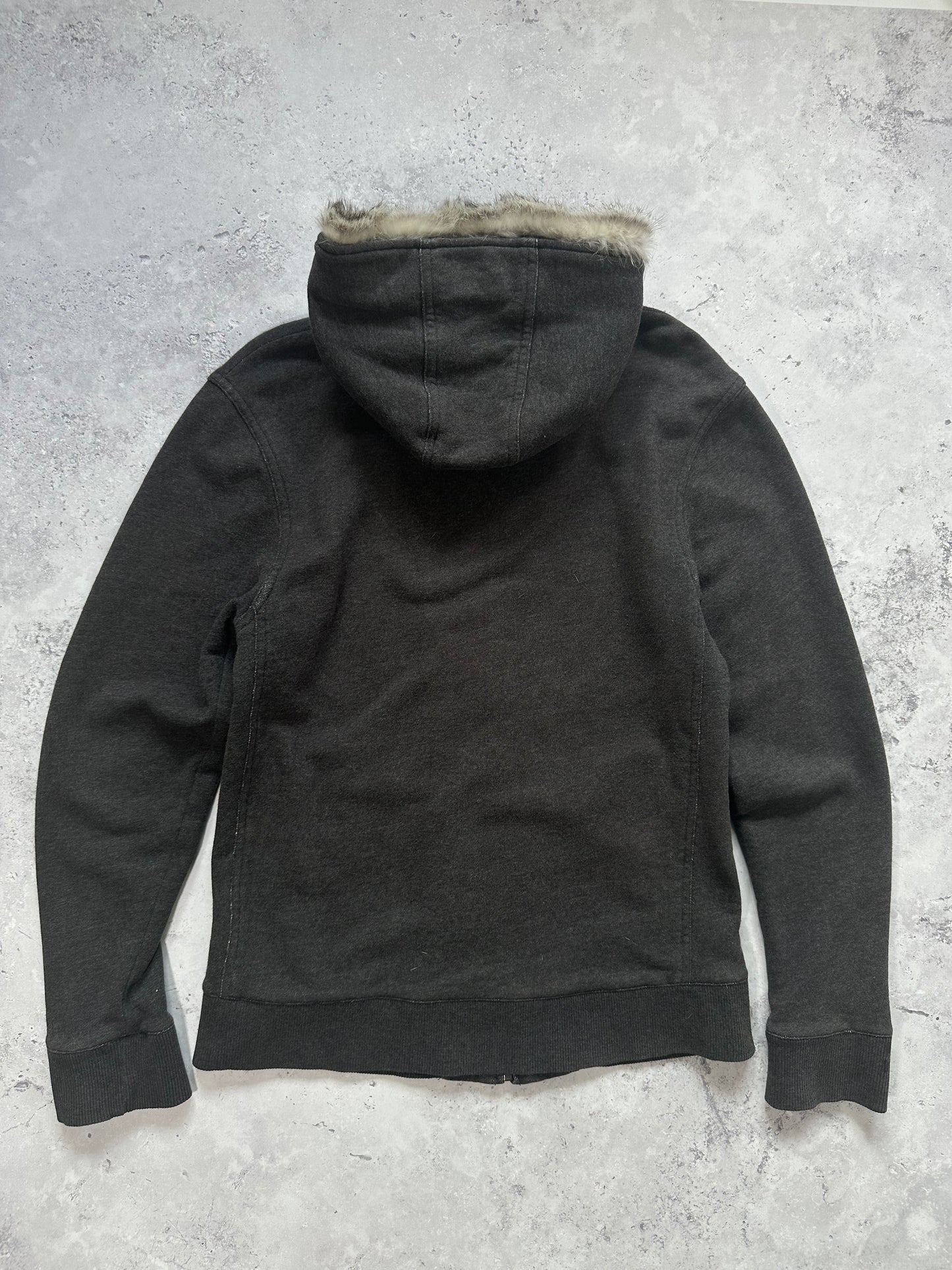 Burberry Black Label 2007 Fur Hood Zip Hoodie