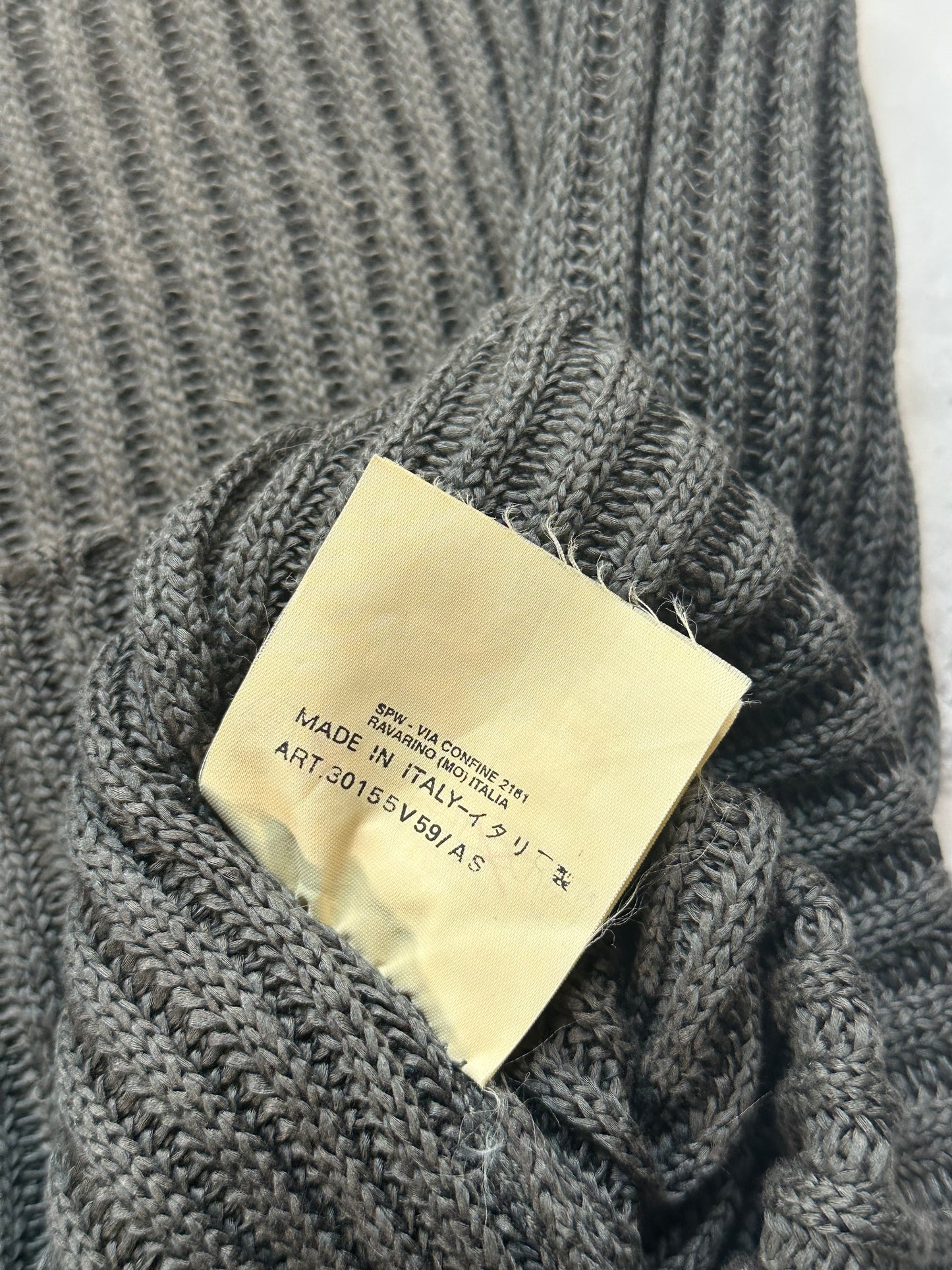 Stone Island SS1999 Ribbed Cotton Jumper / Sweatshirt (L)