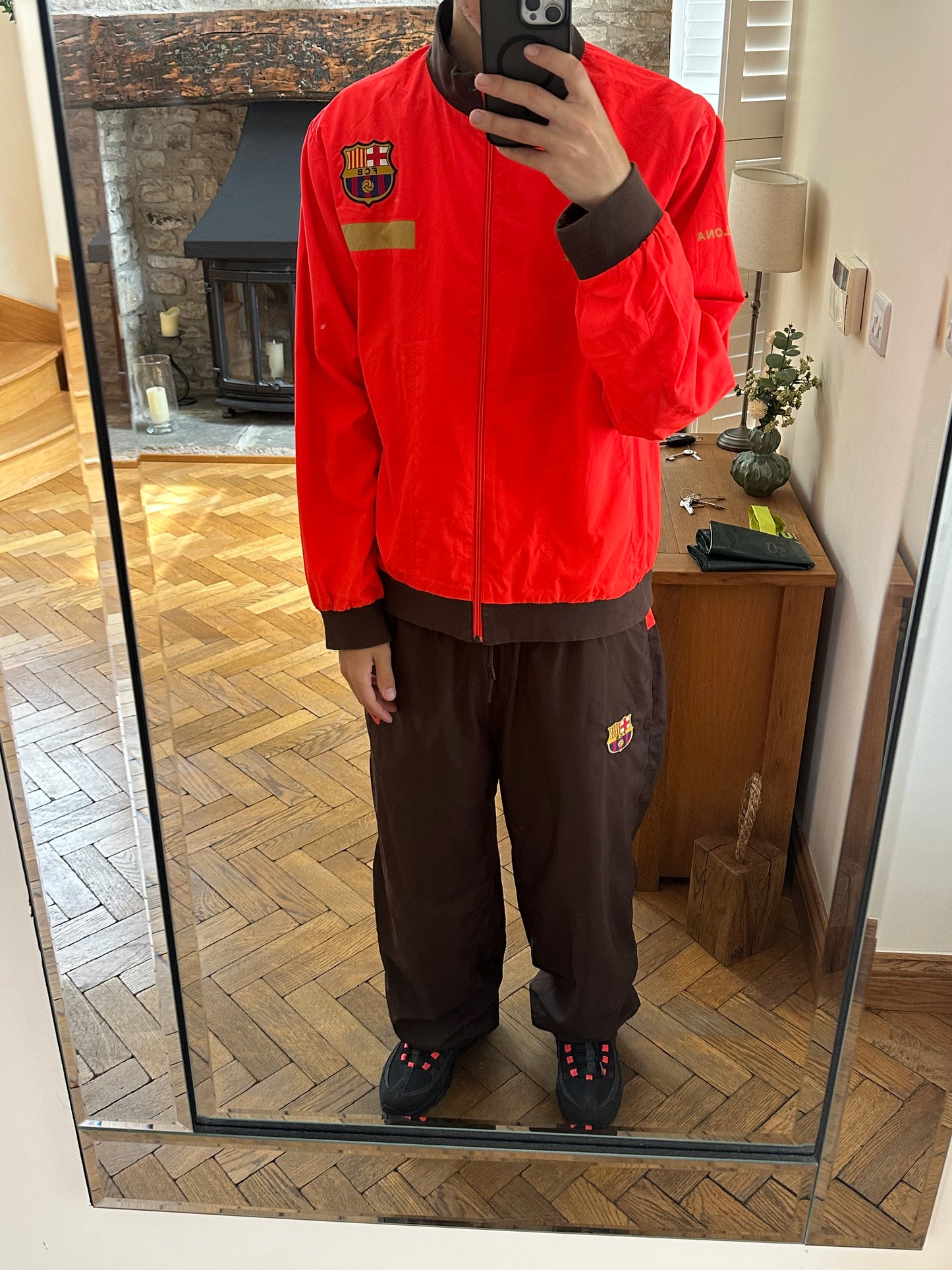 Nike x FC Barcelona 2008–09 Presentation Tracksuit (Complete Set, Size L)