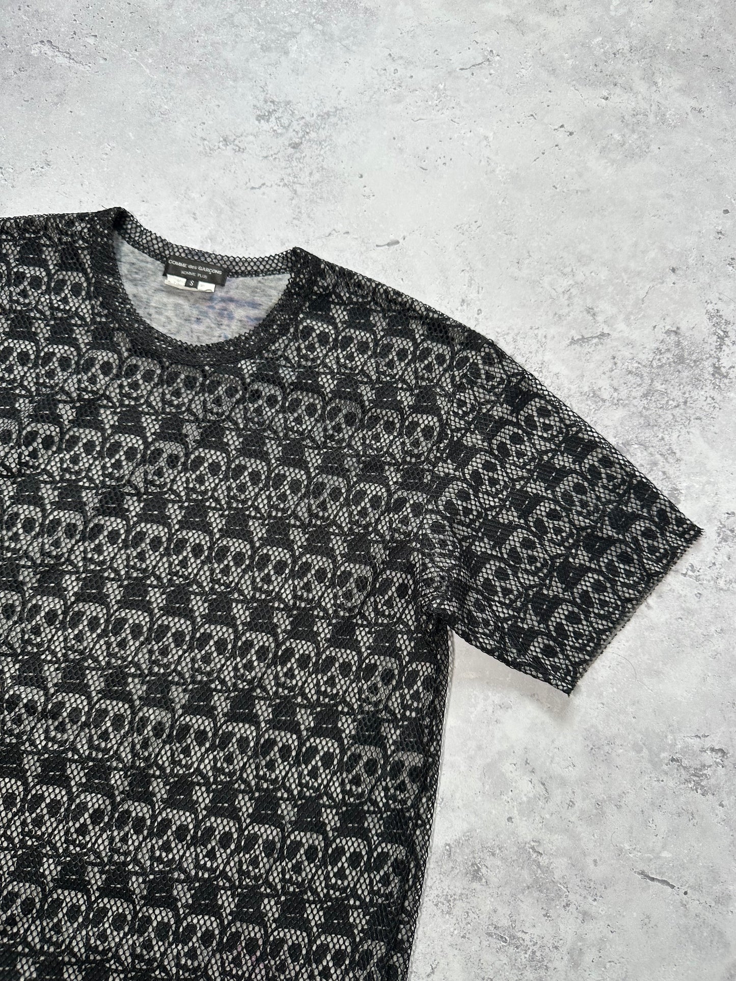 Comme des Garçons Homme Plus AD2010 Mesh Skull Tshirt (S)