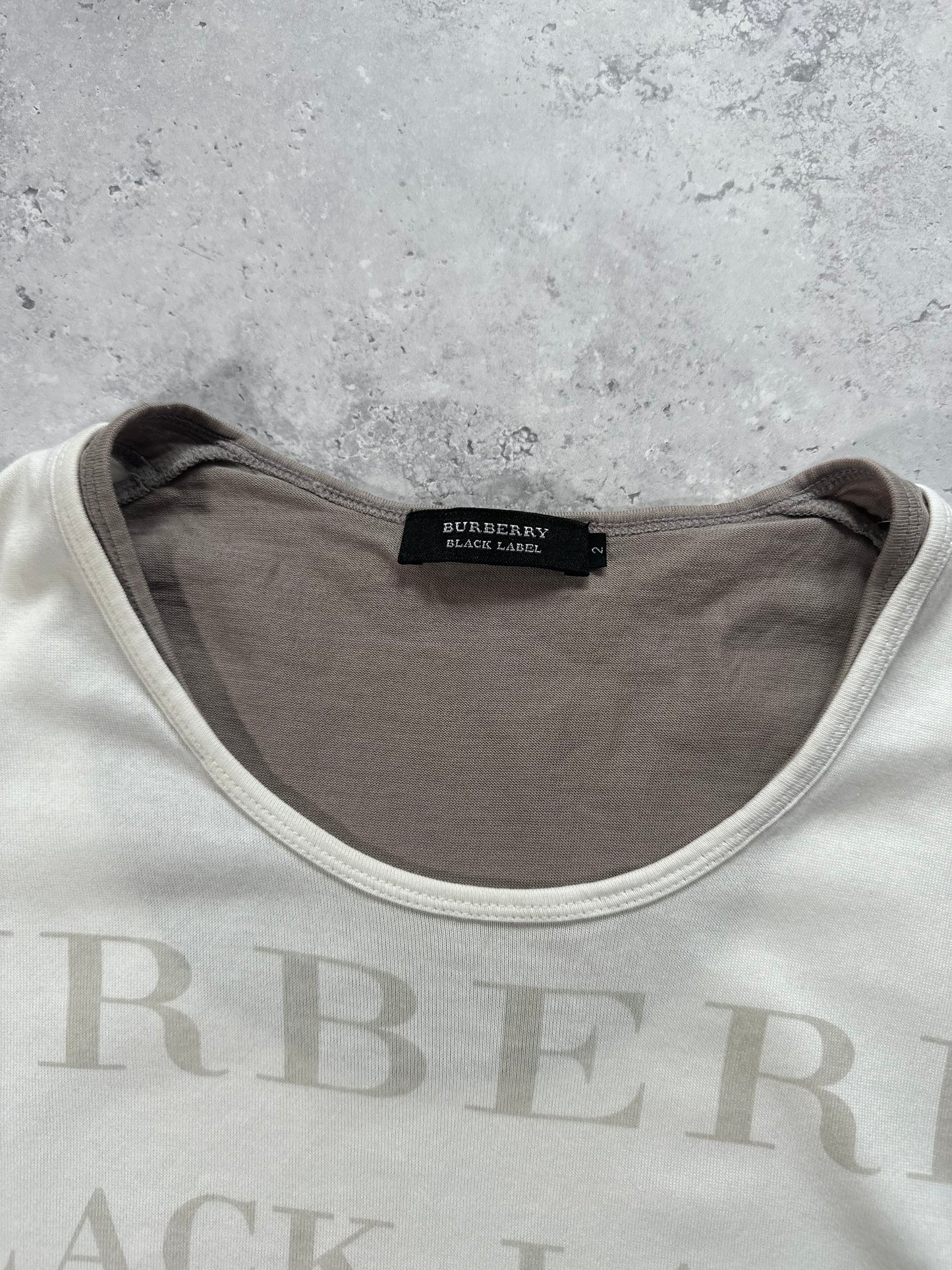 Burberry Black Label 2008 Big Spellout Longsleeve T-shirt (S)