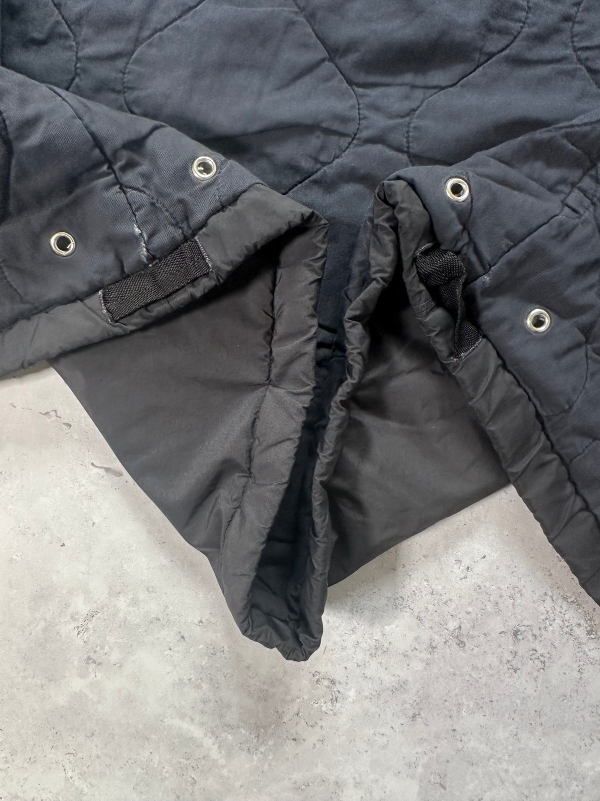 Stone Island AW2004 Quilted Nylon Double Hood Jacket by Paul Harvey (L-XL)