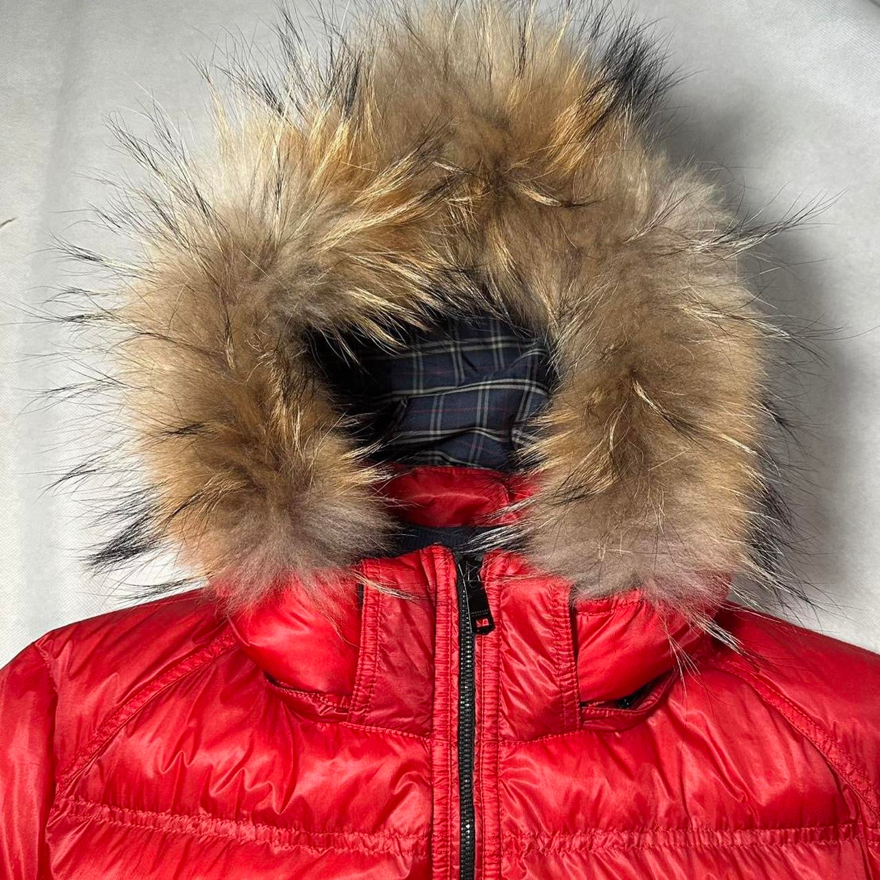 00’s Burberry Black Label Fur Hood Down Puffer Jacket (LL)