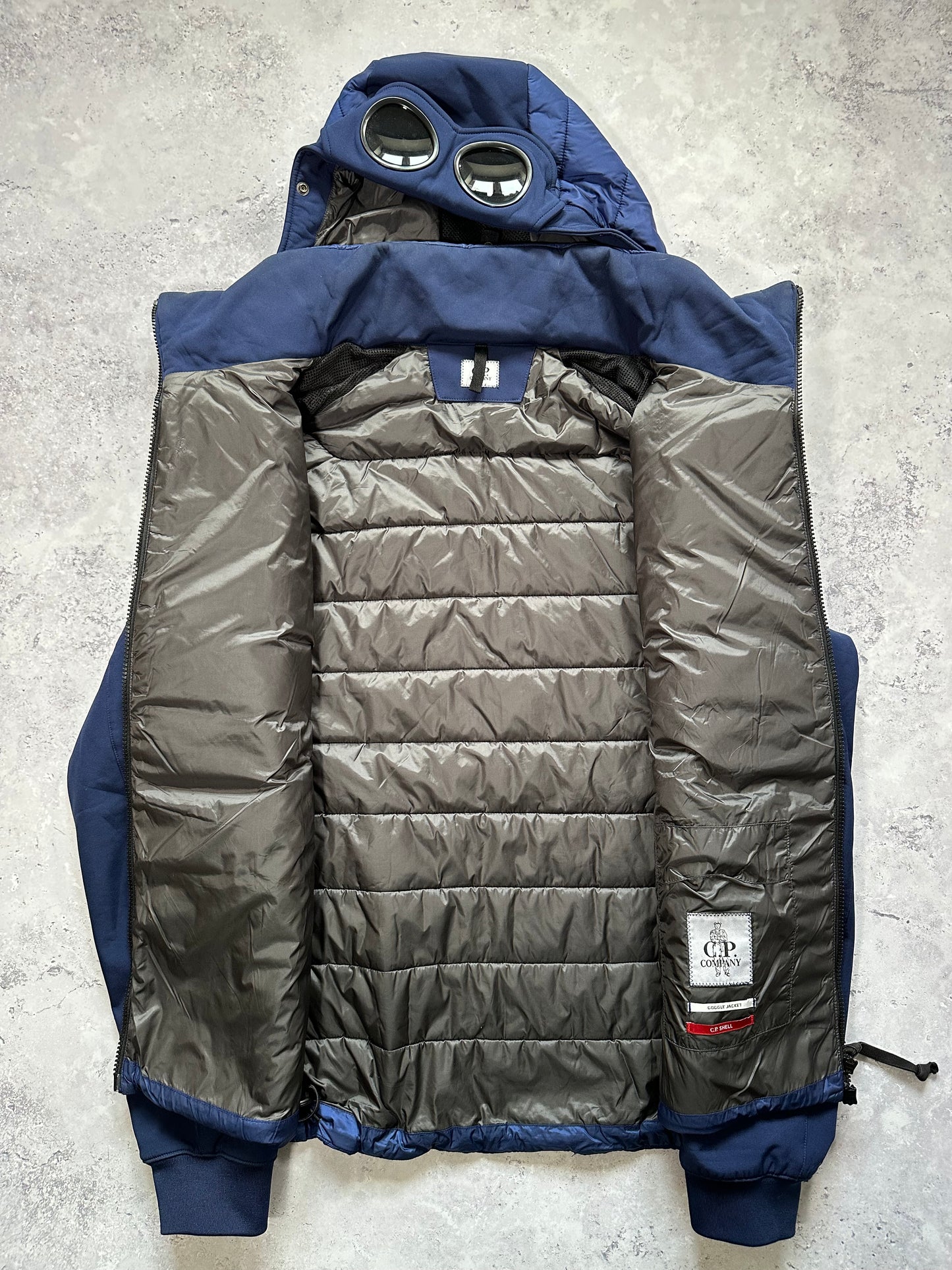 CP Company Soft Shell Goggle Puffer Jacket (XL)