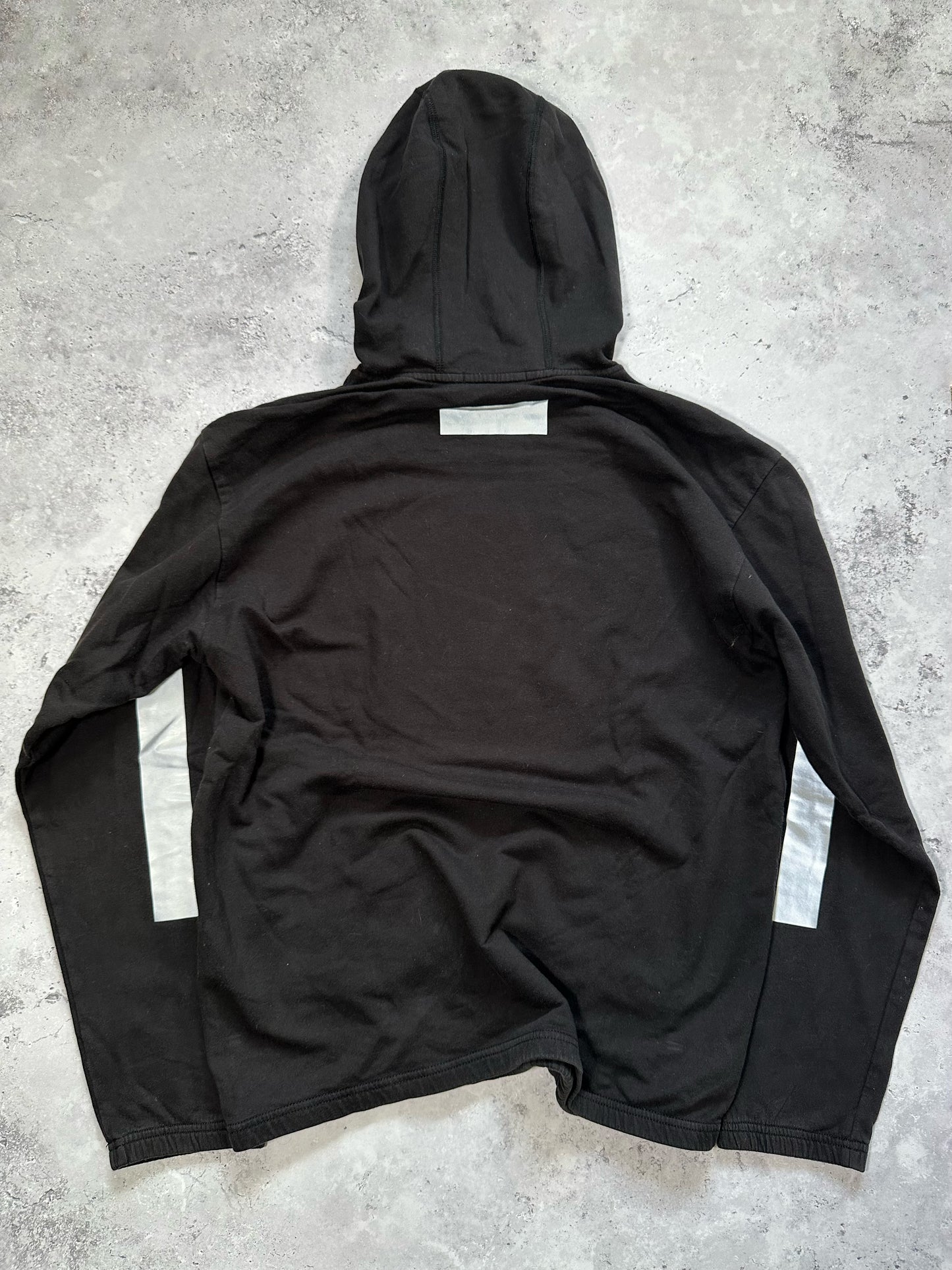 Stone Island Reflective Panel Spell Out Hoodie (L)