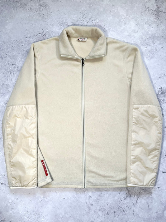 Prada Sport 2010 Nylon Panelled Zip Fleece Jacket (L)