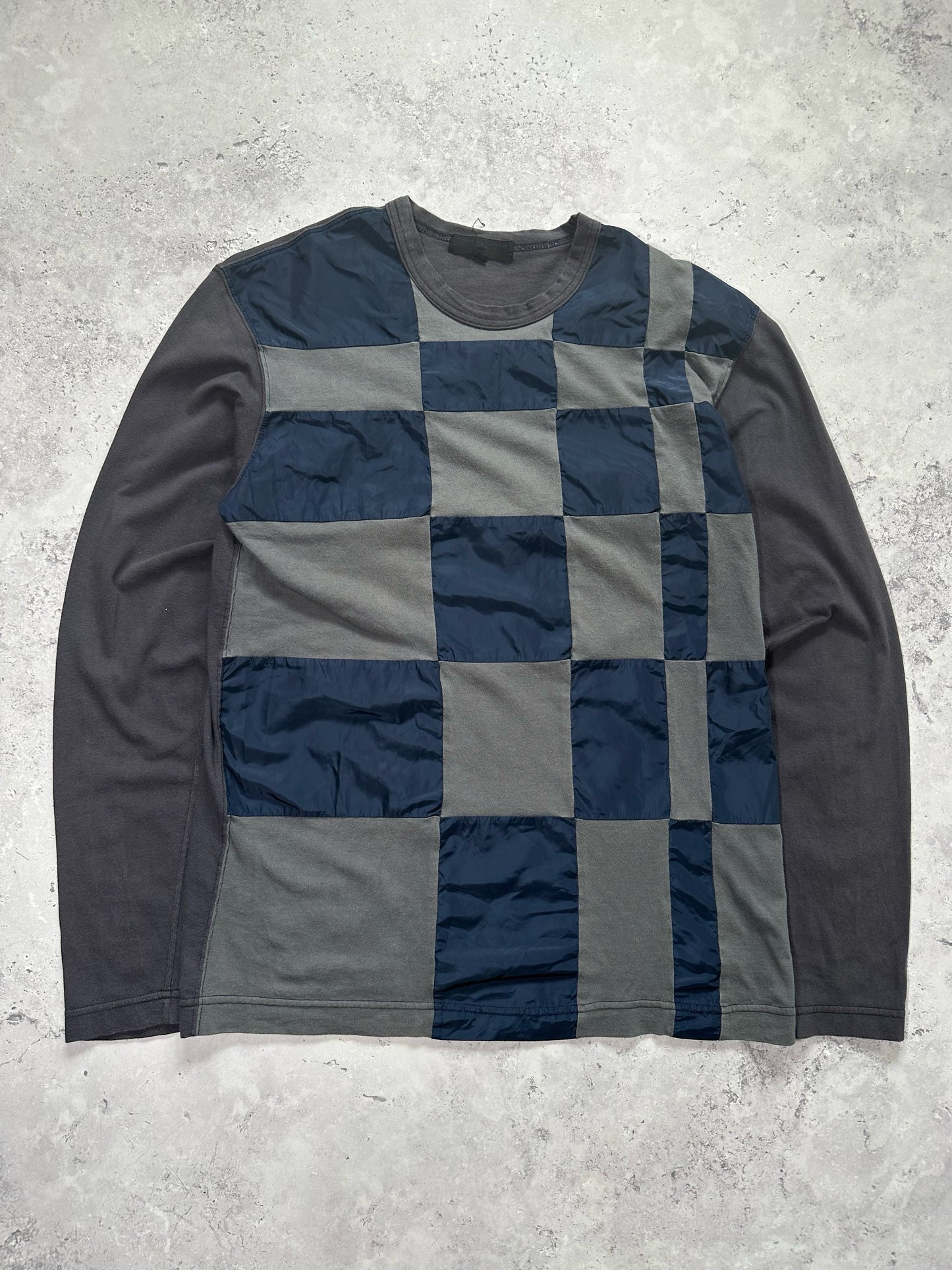 Comme des Garçons Homme AD2009 Reconstructed Nylon Patchwork Tshirt (S)