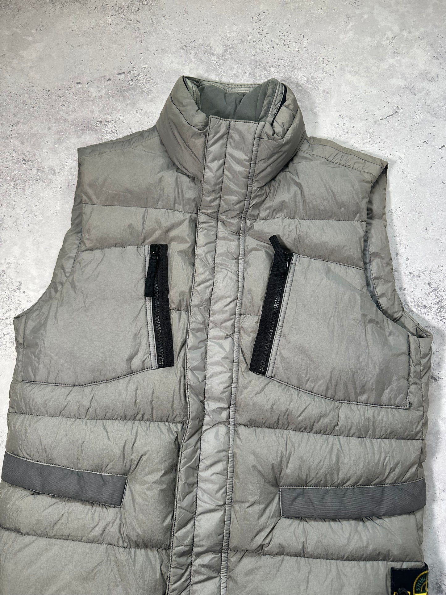 Stone Island AW2016 Garment Dyed Crinkle Reps NY Down Vest Jacket (M)