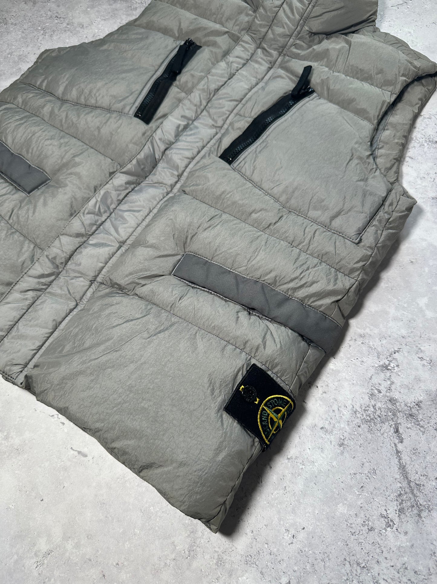 Stone Island AW2016 Garment Dyed Crinkle Reps NY Down Vest Jacket (M)