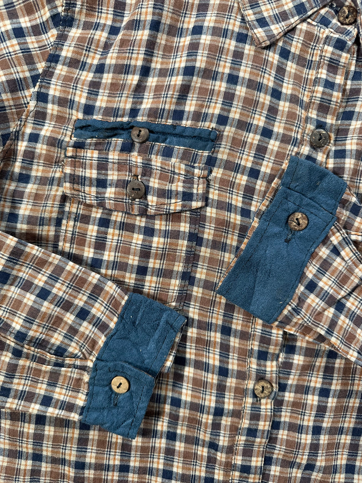 Comme des Garçons x H&M SS2007 Triple Pocket Plaid Longsleeve Shirt (S)