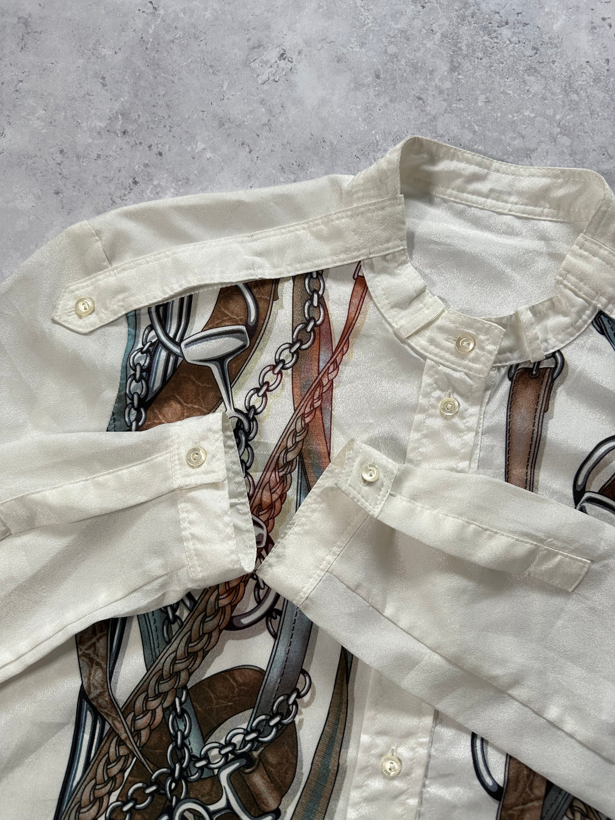 Gucci 2010 Horsebit Silk Longsleeve Shirt