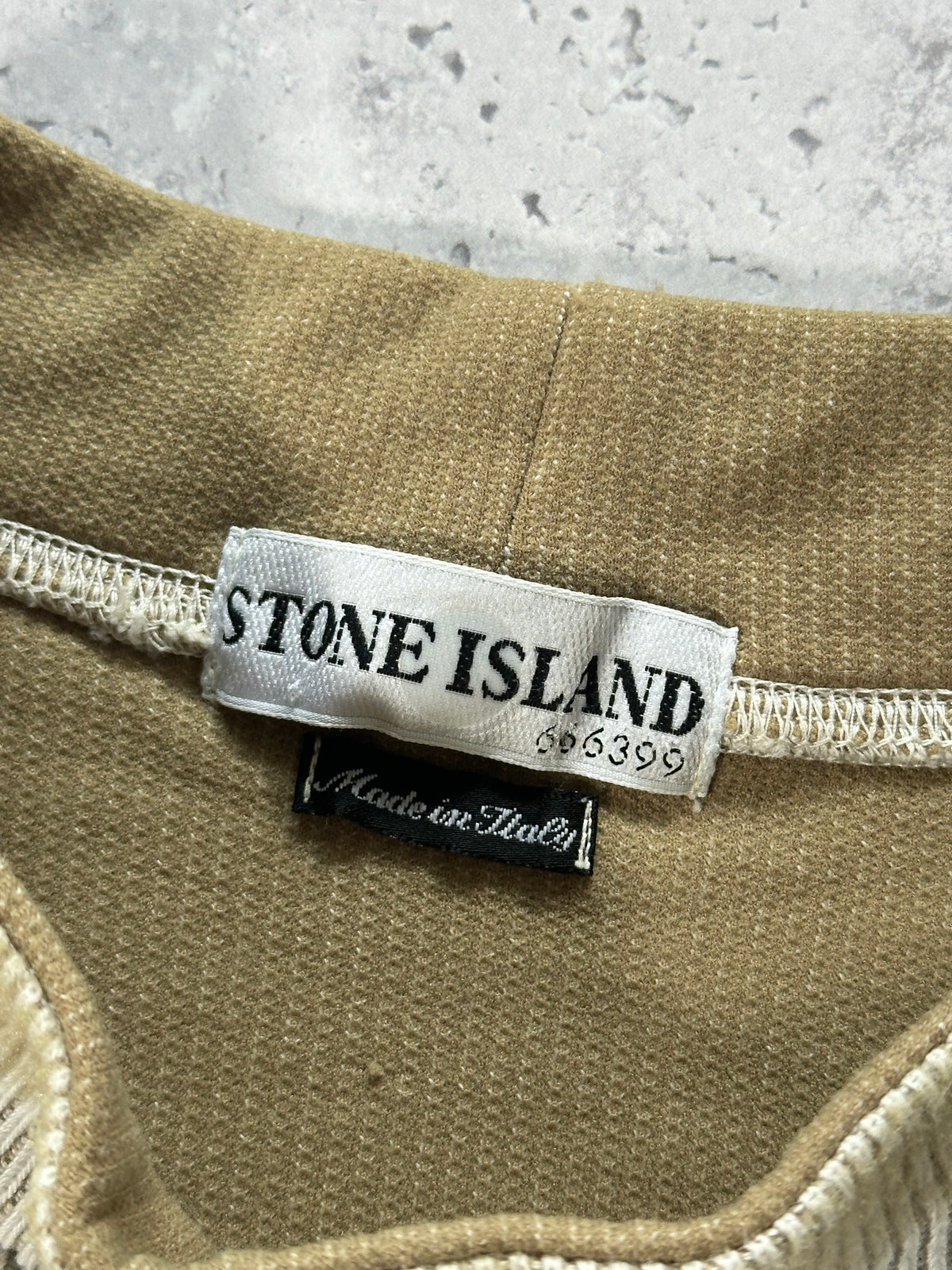 Stone Island SS2002 Ribbed Cotton Mockneck Sweatshirt by Paul Harvey (XL)