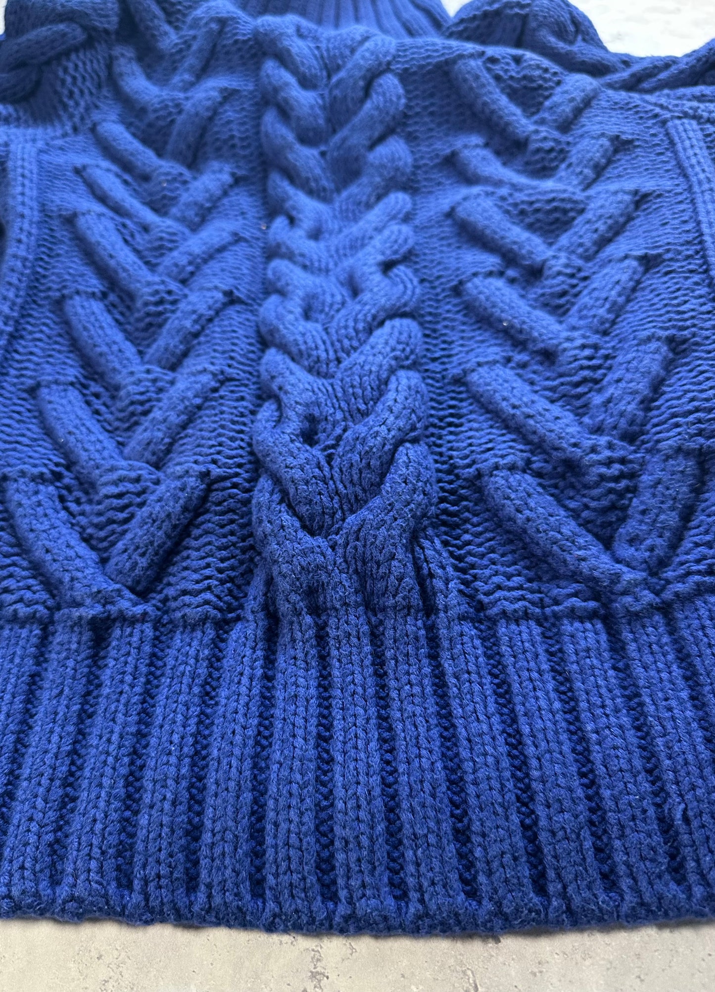 Stone Island 2008 President Cable Knit Zip Jacket (L fits M)