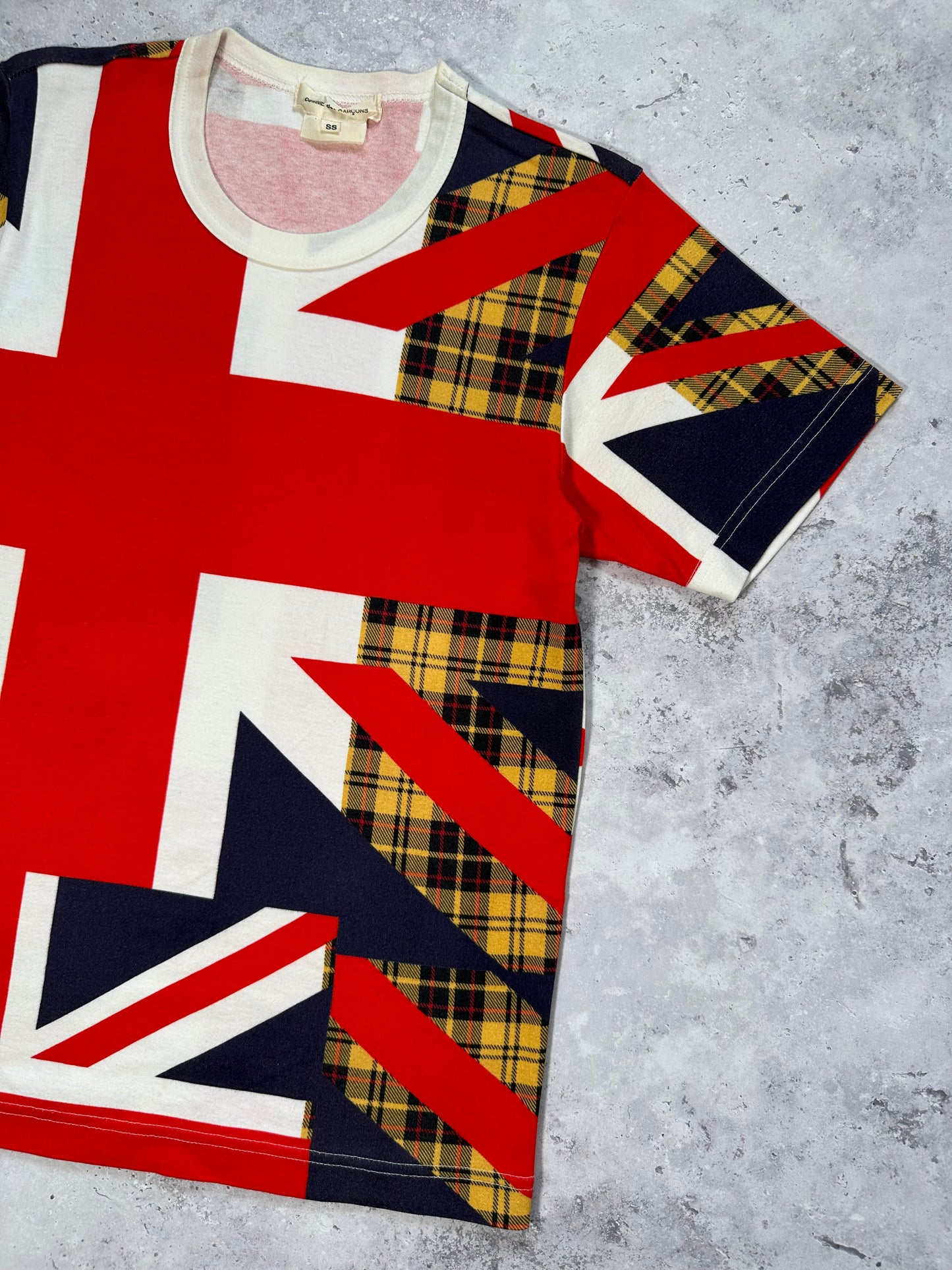 Comme Des Garçons 2005 Union Jack Plaid T-shirt