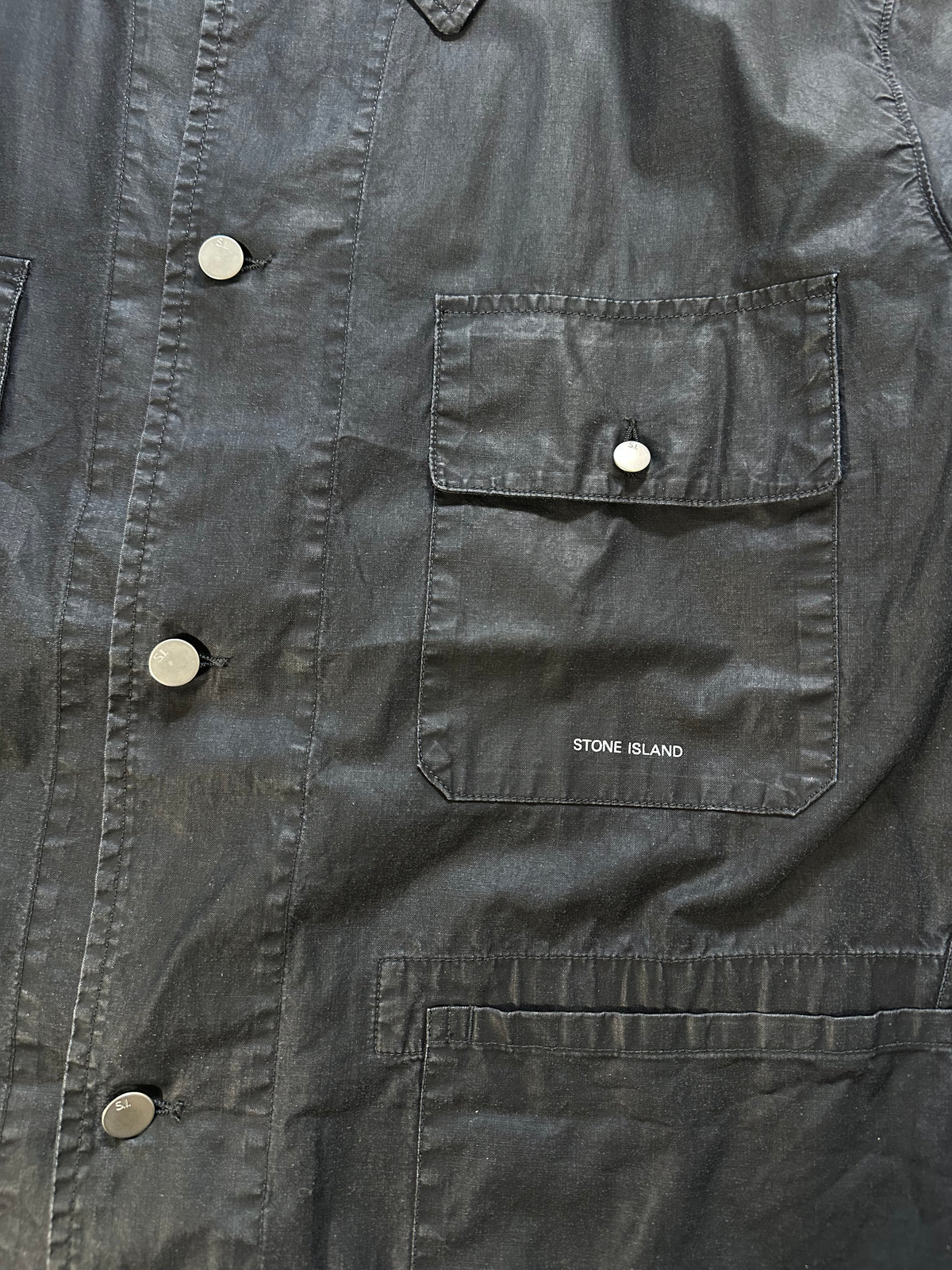 Stone Island SS2001 Waxed Cotton Chore Jacket by Paul Harvey (XL-XXL)