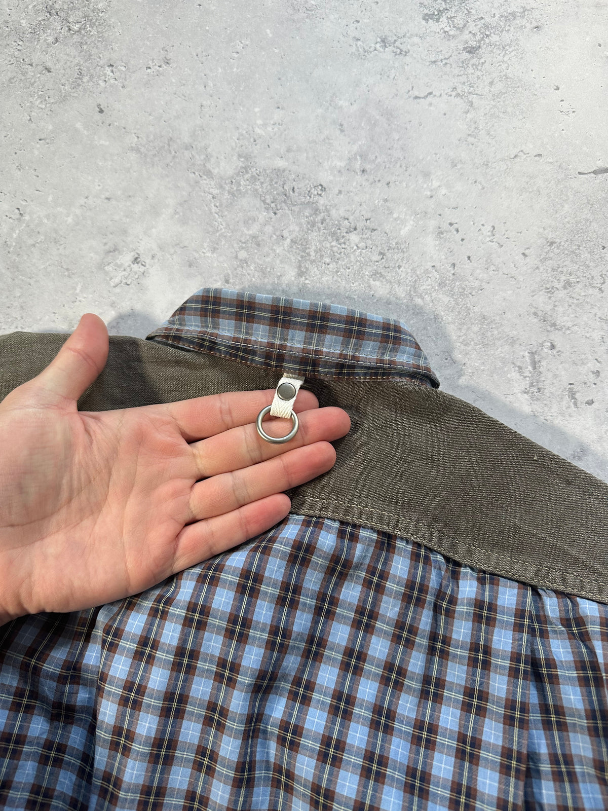 Junya Watanabe MAN Comme Des Garçons AD2013 Plaid D-Ring Longsleeve Shirt (S)