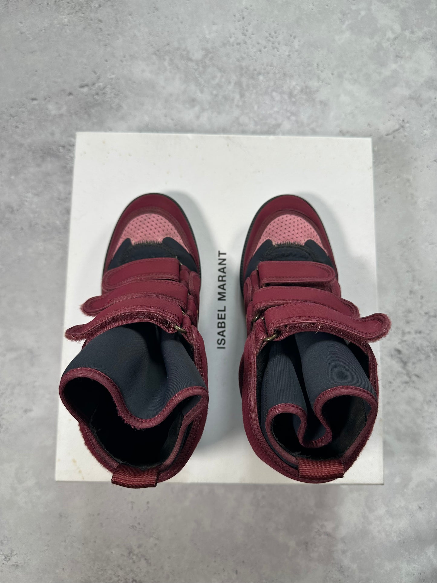 Isabel Marant High Top Triple Strap Sneakers