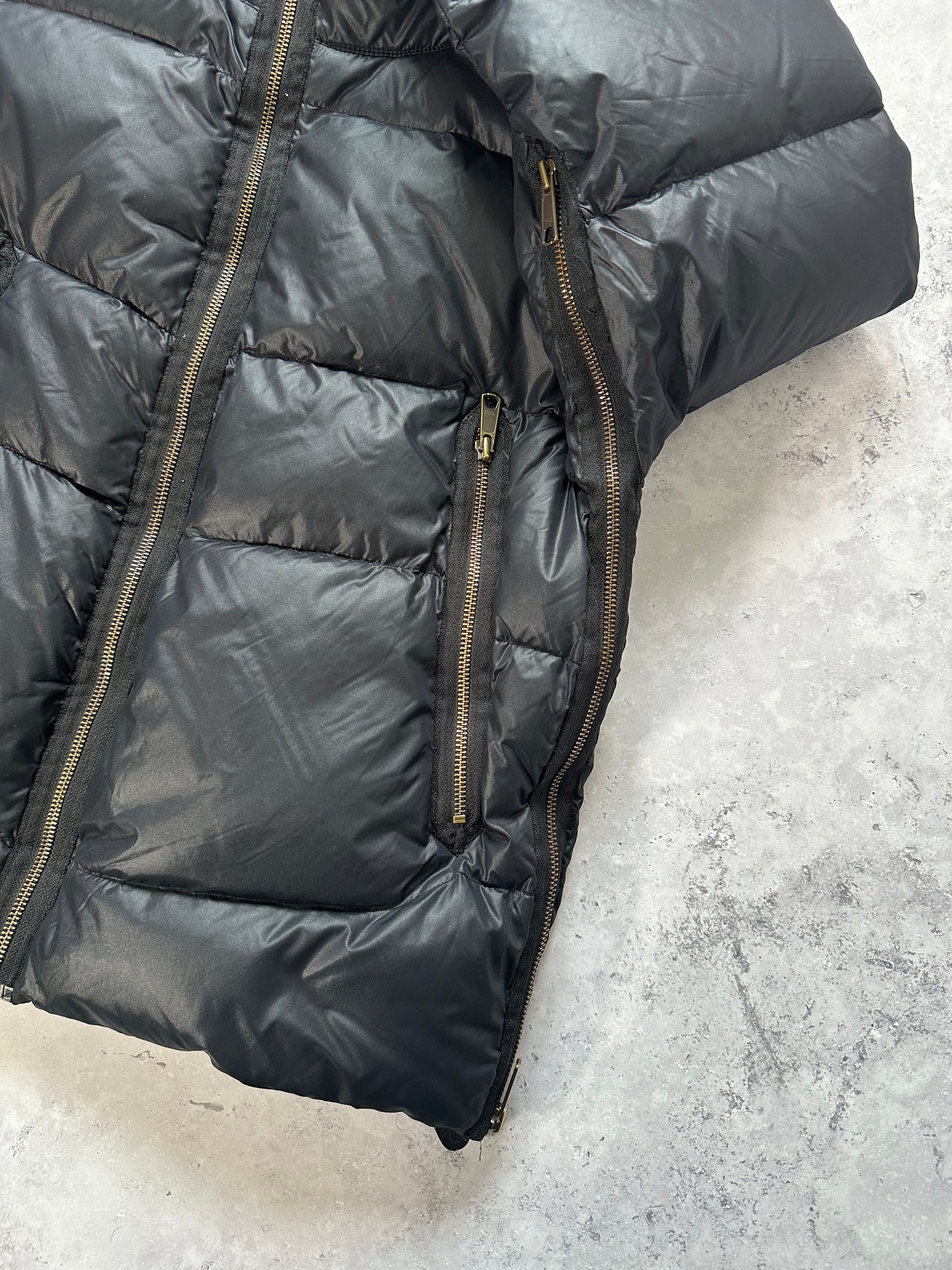 Stone Island AW2007 Asymmetrical Zip Goose Down Puffer Jacket (S)