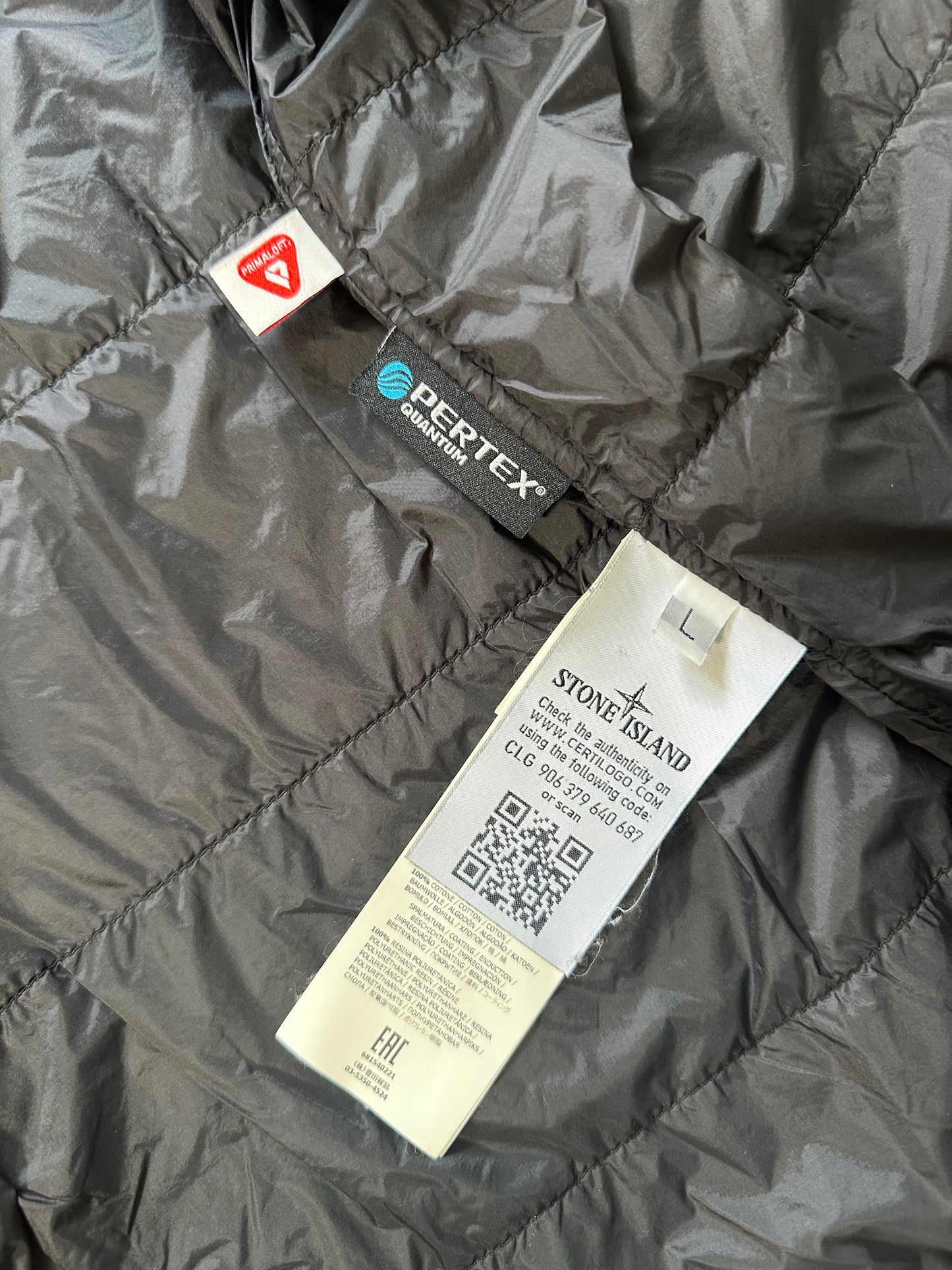 Stone Island Pertex Quantum Y with Primaloft Insulation Techology Jacket (L/M)
