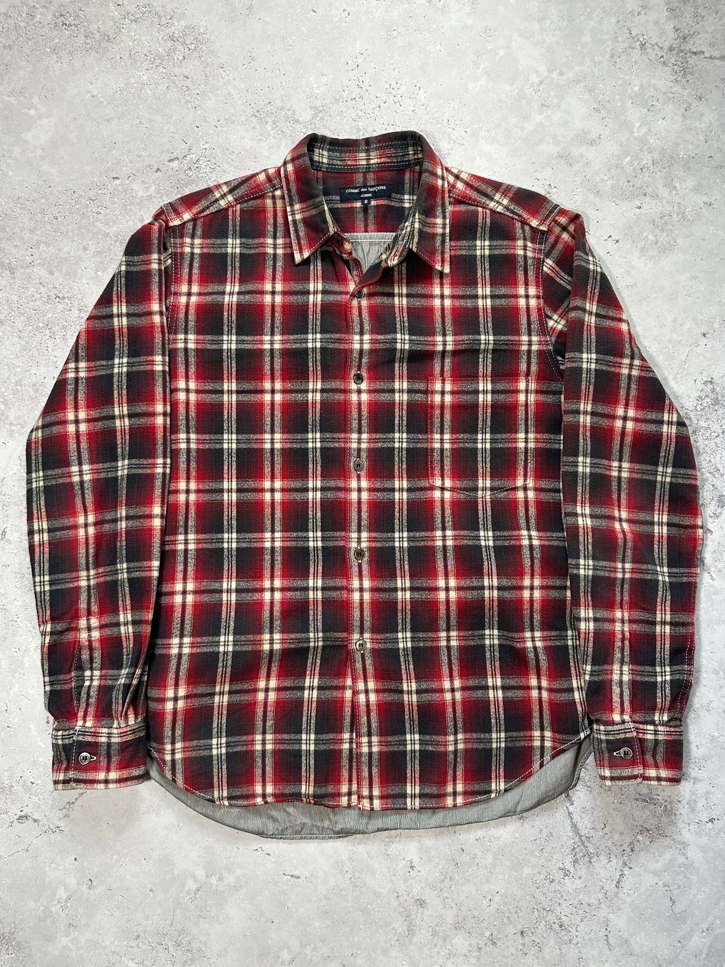 Comme des Garçons Homme AD2011 Plaid Longsleeve Shirt (S-M)