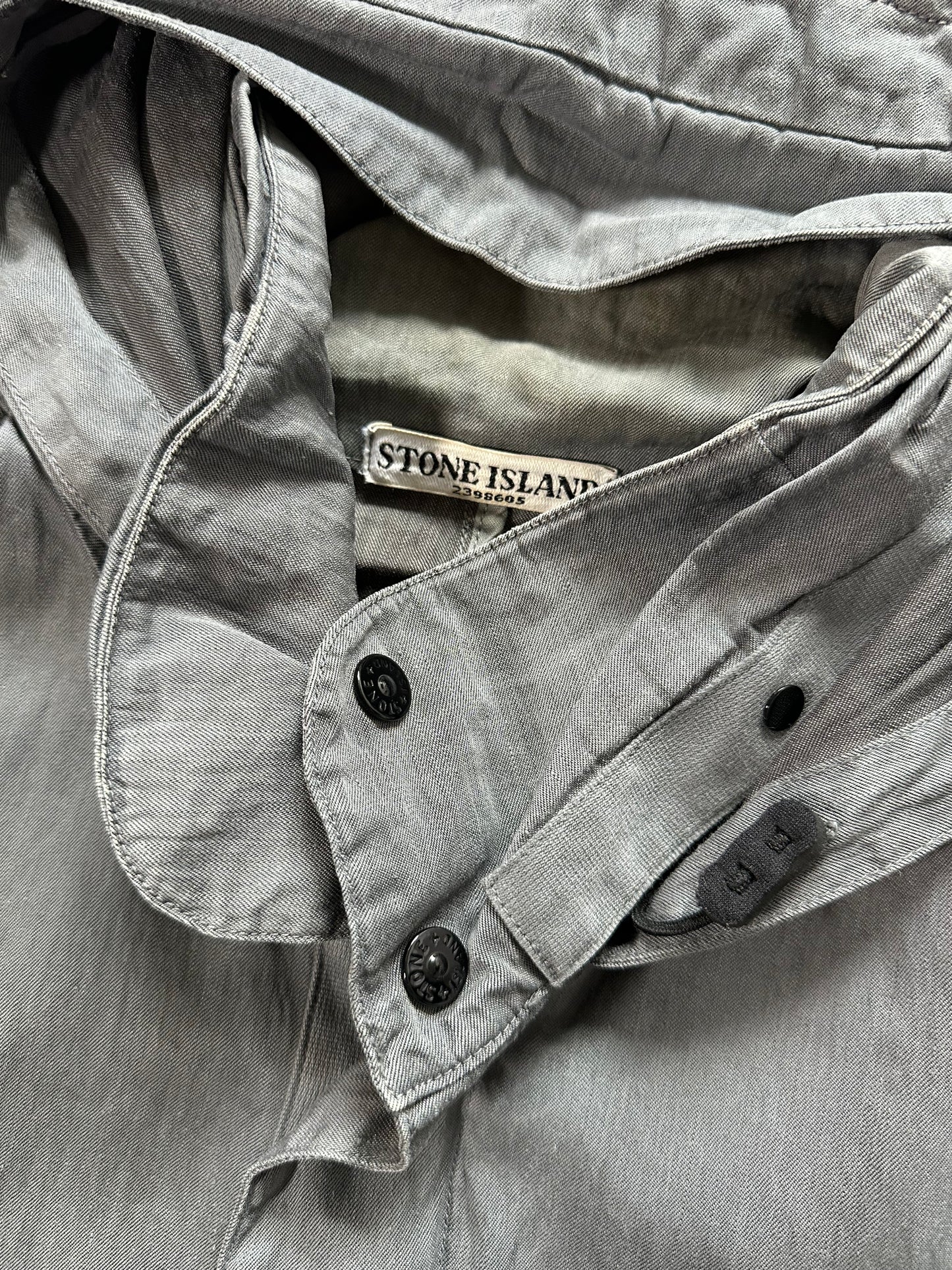 Stone Island 2011 Garment Dyed Lino Mix Parka Jacket (XXL)
