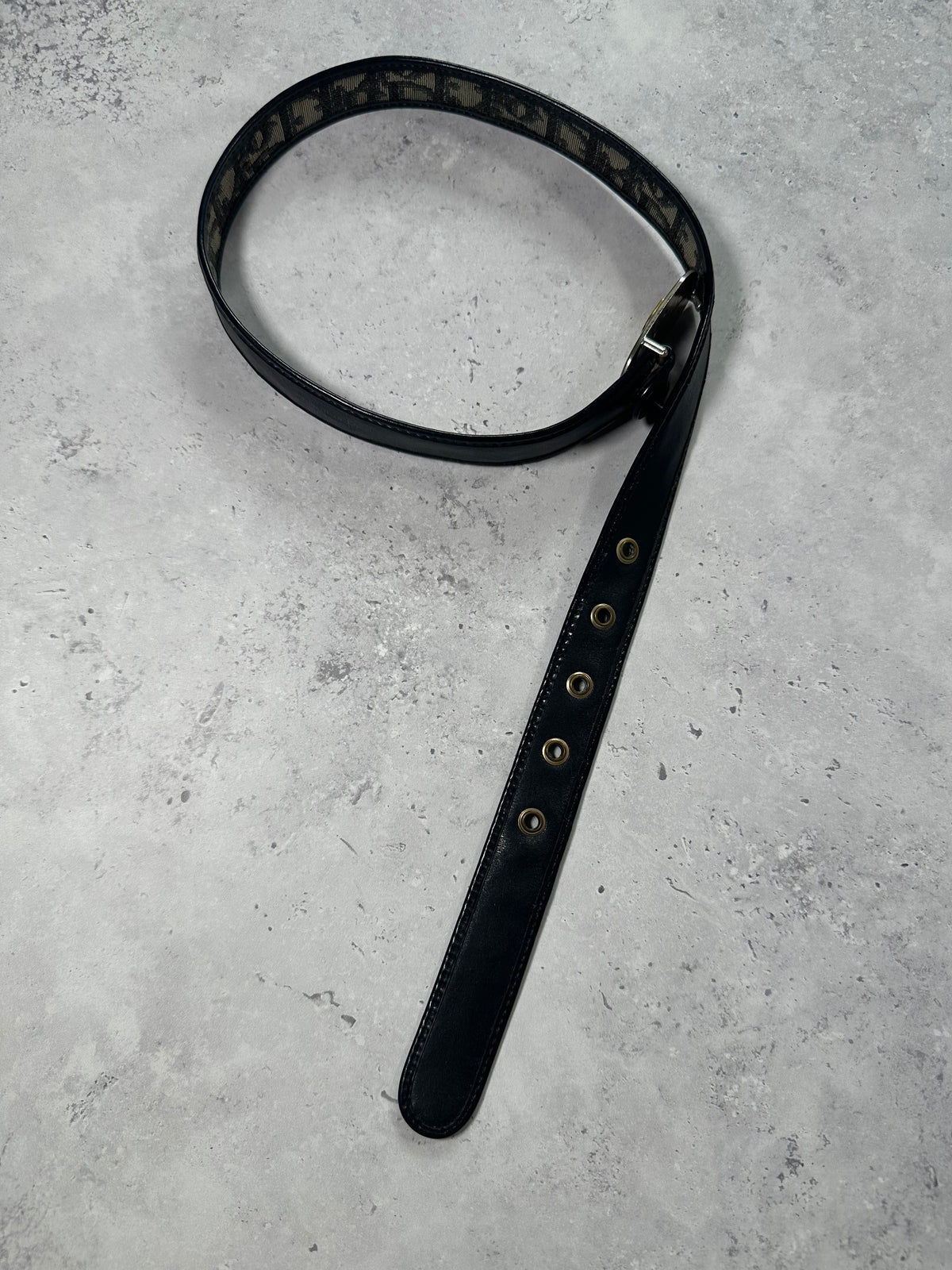 Christian Dior Spellout Trotter Monogram Belt by John Galliano