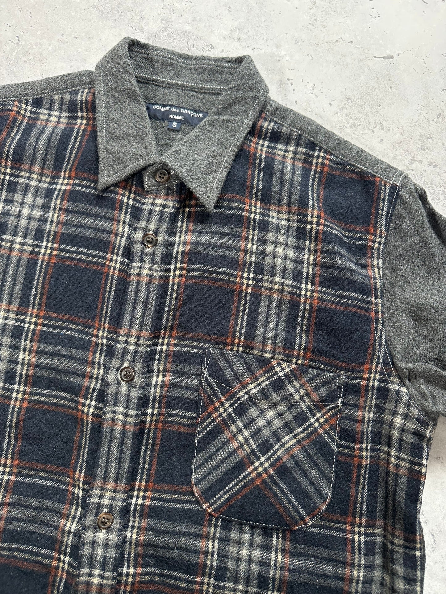 Comme des Garçons Homme AD2013 Plaid Button Up Longsleeve Shirt (S-M)