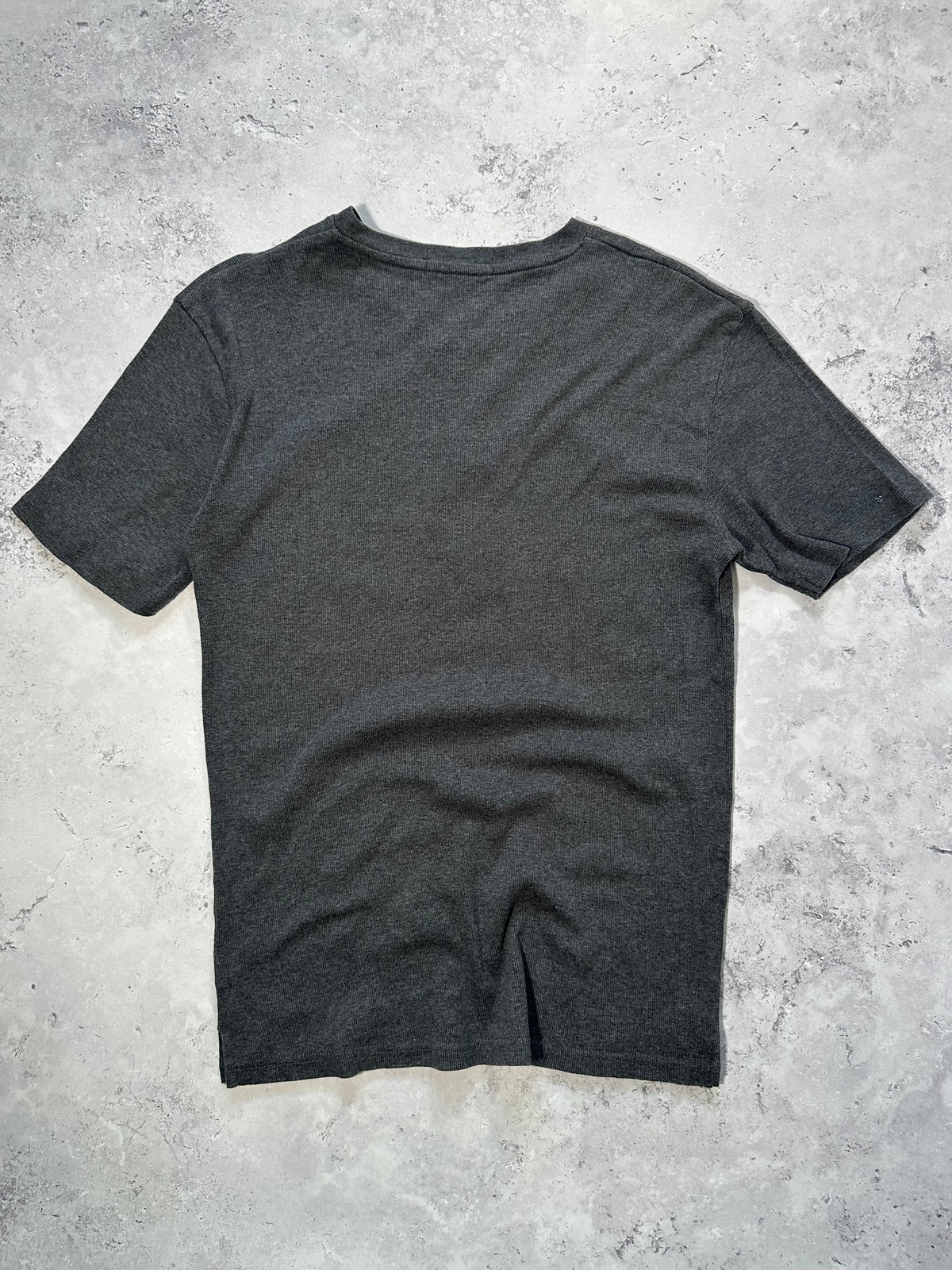 Burberry Black Label 2008 Ribbed Cotton Henley Tshirt (XS-S)