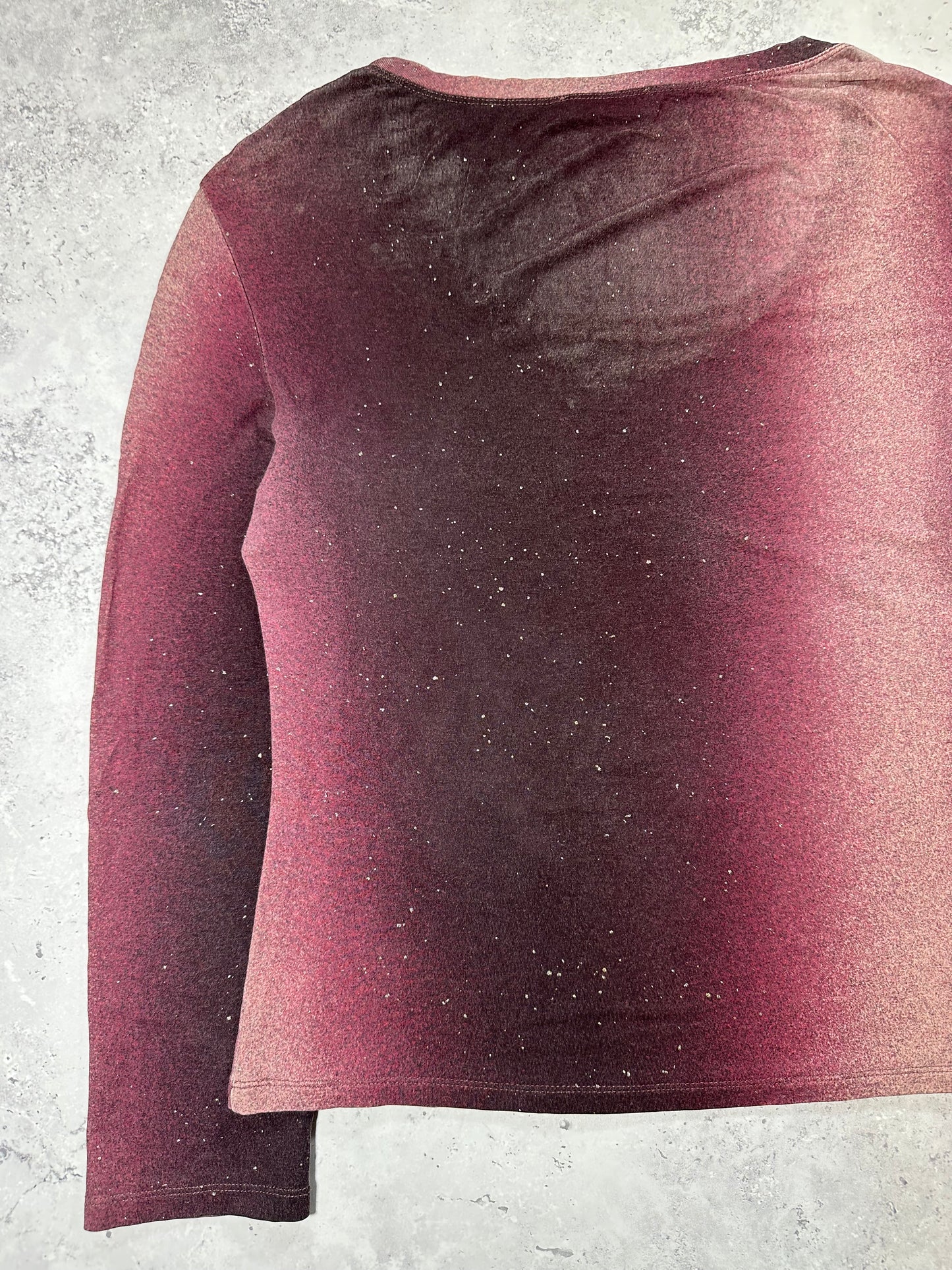 Roberto Cavalli Early 2000s Gradient Longsleeve Tshirt (S)