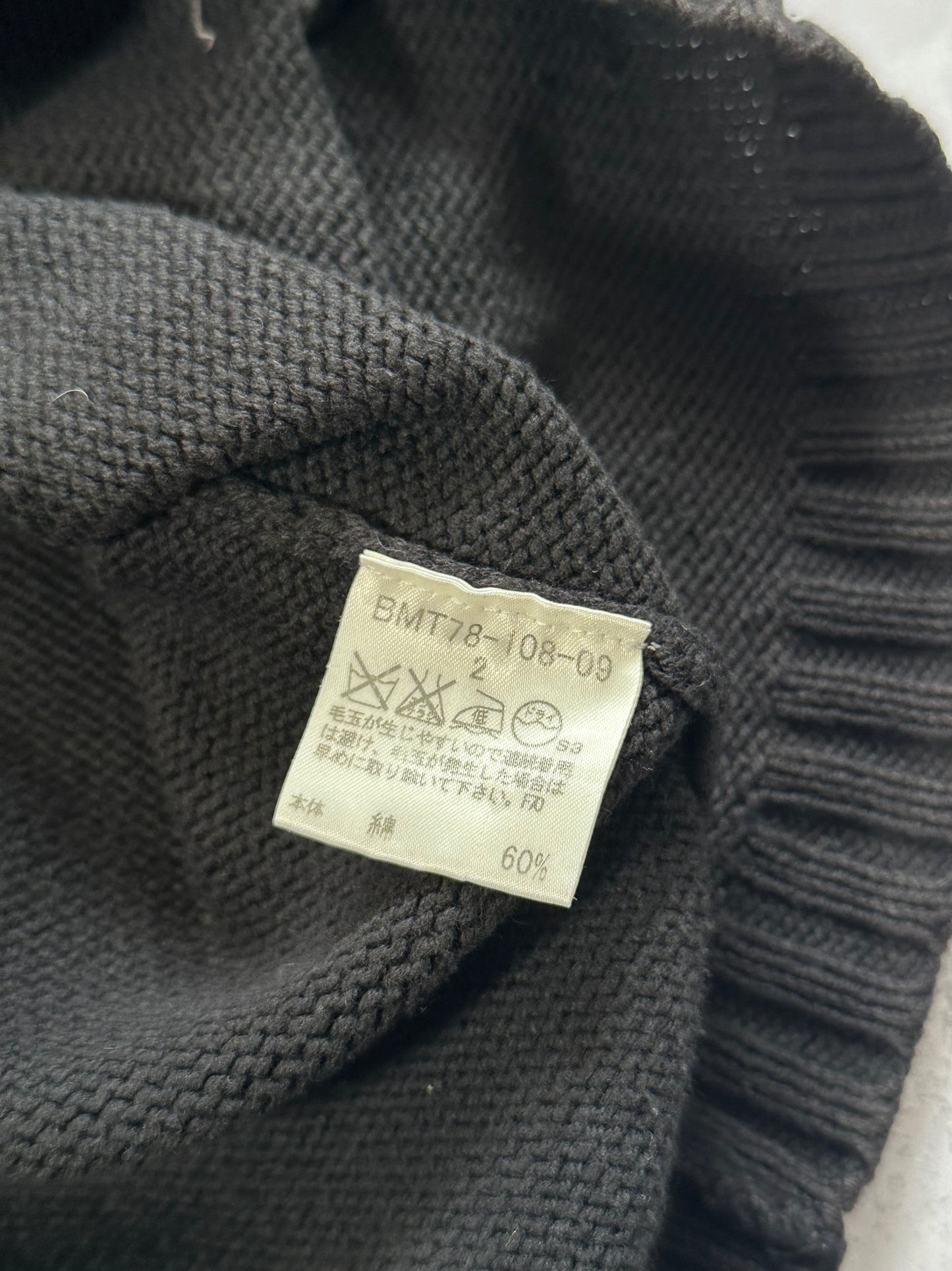 Burberry Black Label Shoulder Check Knit Jumper / Sweatshirt (S(