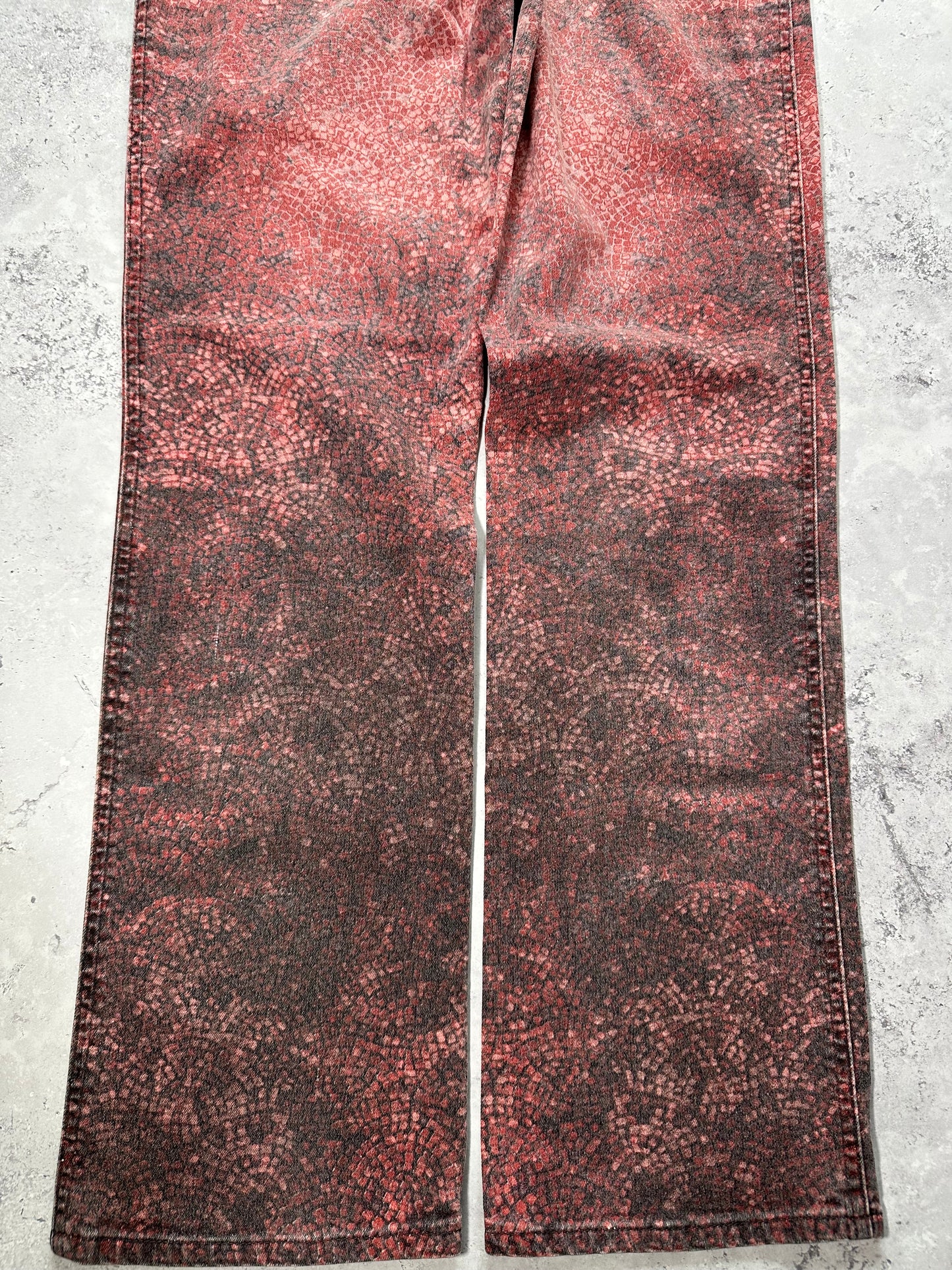 Roberto Cavalli 2005 Reptile Print Jeans (W30” L31”)