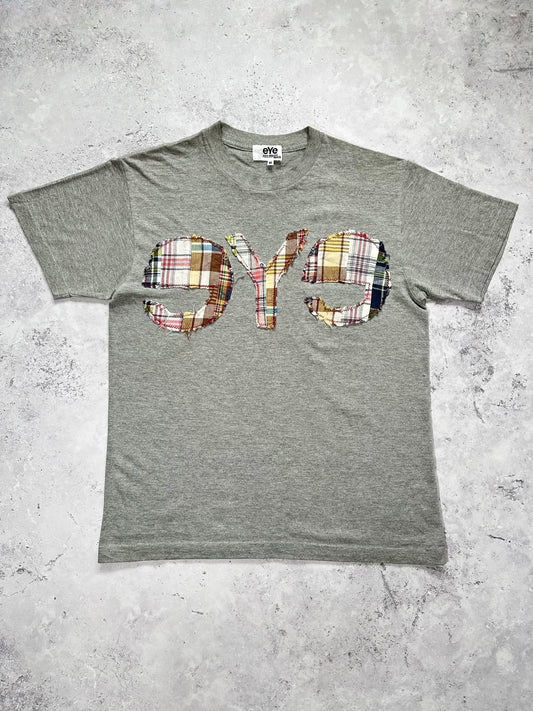 eYe Junya Watanabe MAN Comme des Garçons 2014-15 Plaid Distressed Spellout Tshirt (M)