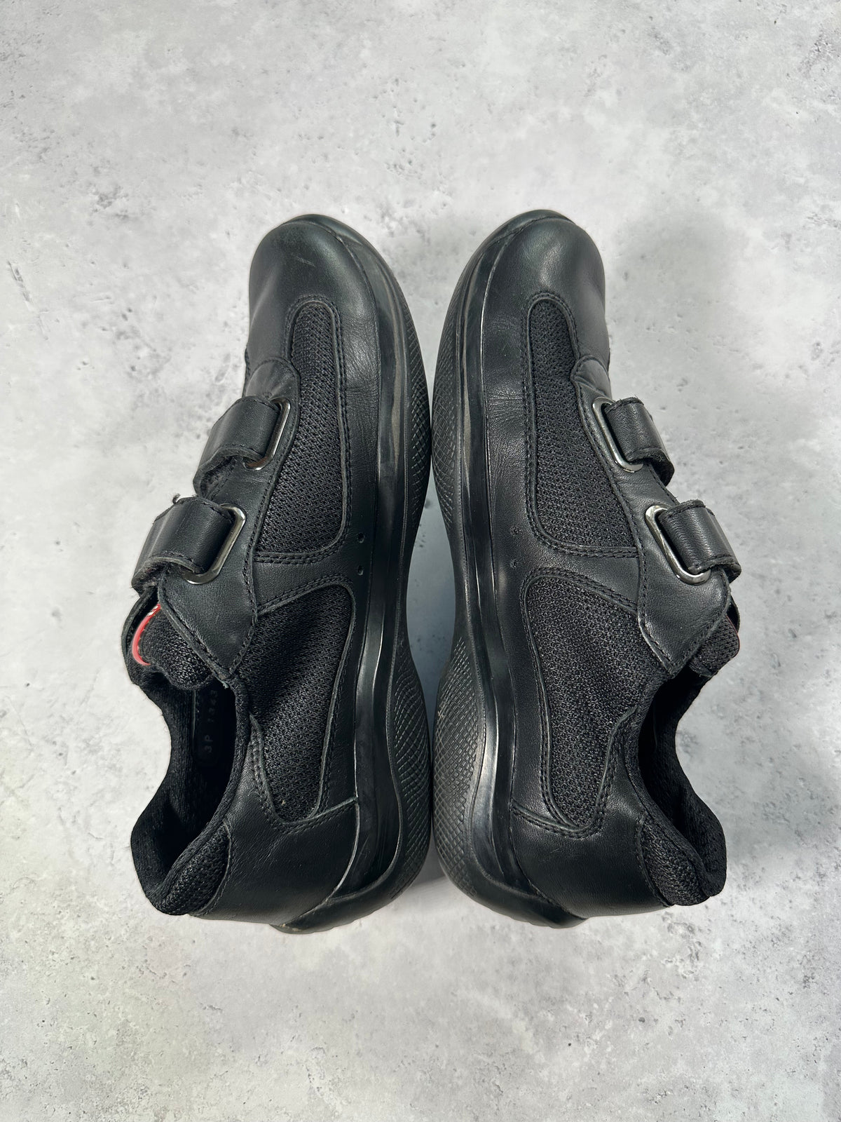 Prada Linea Rossa America’s Cup Double Strap Sneakers in Black (UK5/EU37.5/ US6)