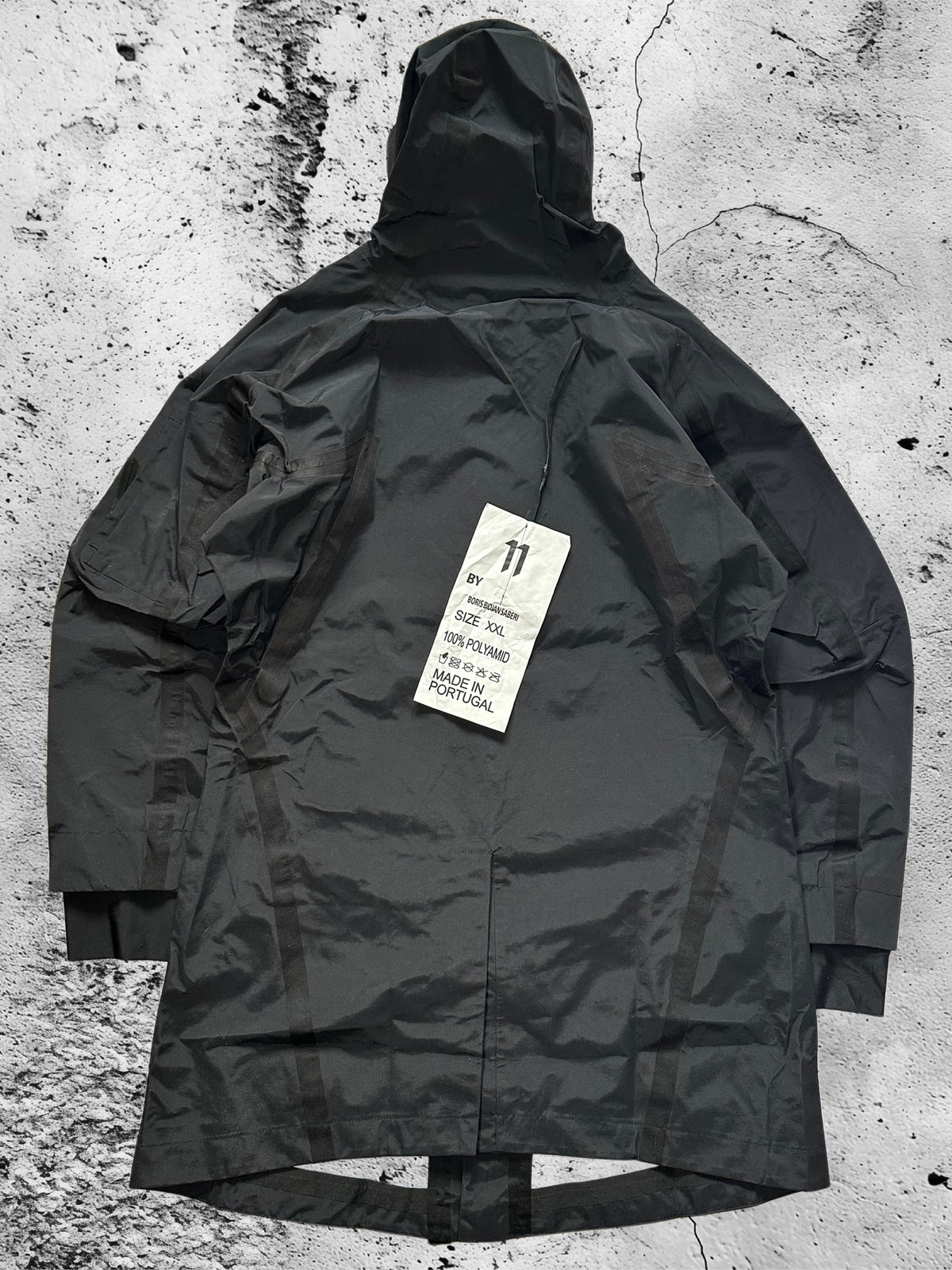 11 by Boris Bidjan Saberi Taped Seam Technical Shell Parka Jacket (XXL)