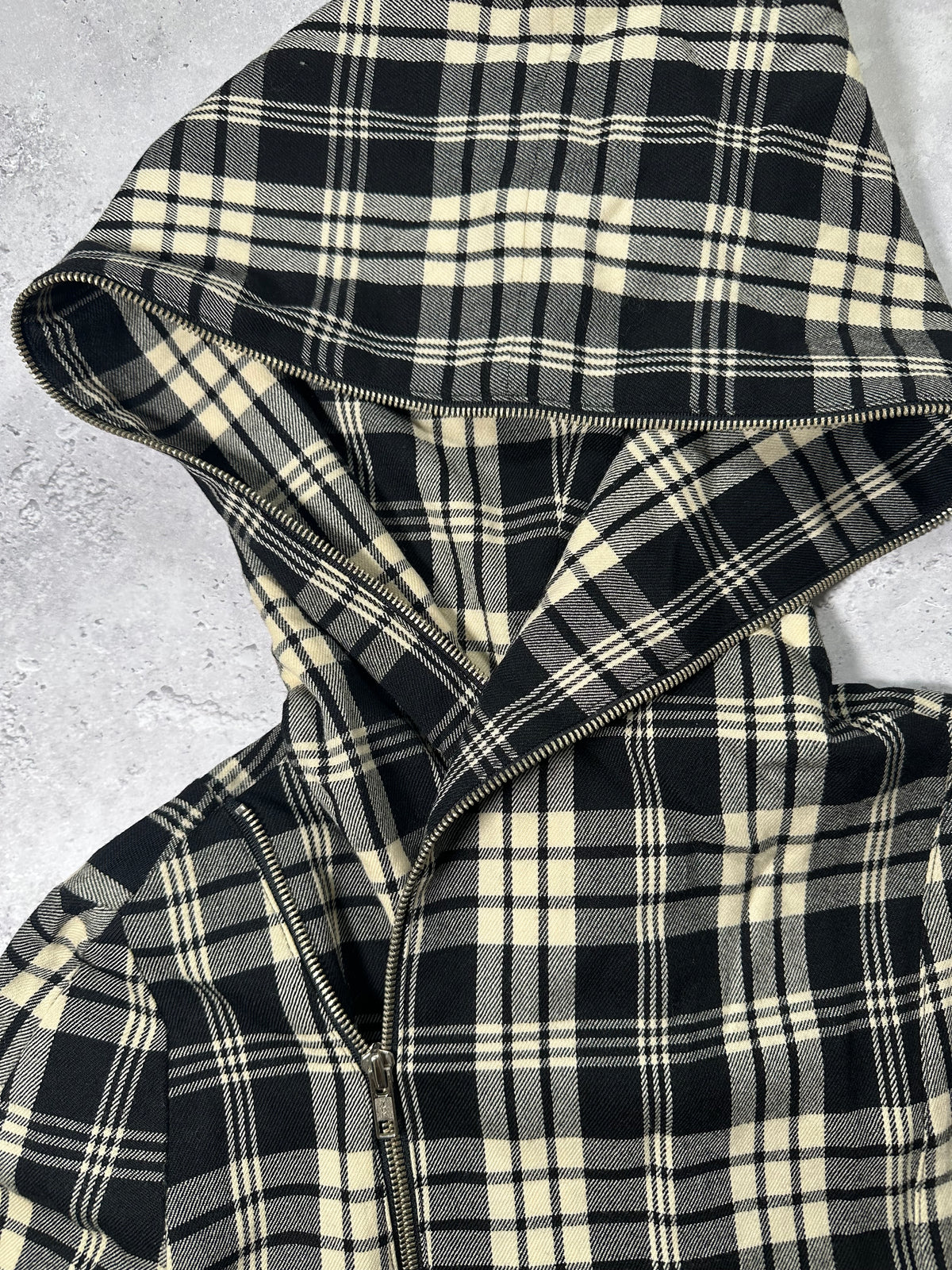 Issey Miyake I.S Plaid Double Zip Jacket