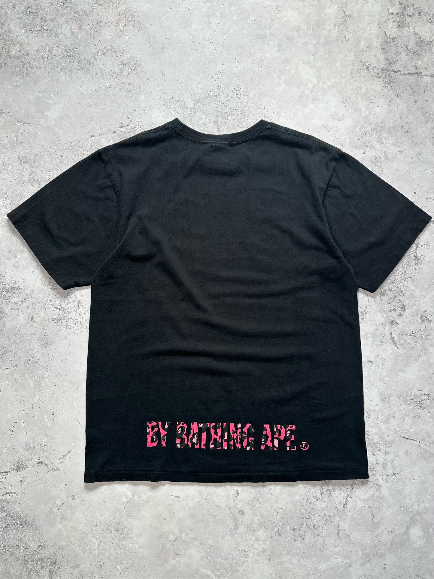 A Bathing Ape Bape 2012 Pink Leopard Camo Big Ape Head T-Shirt (XL)