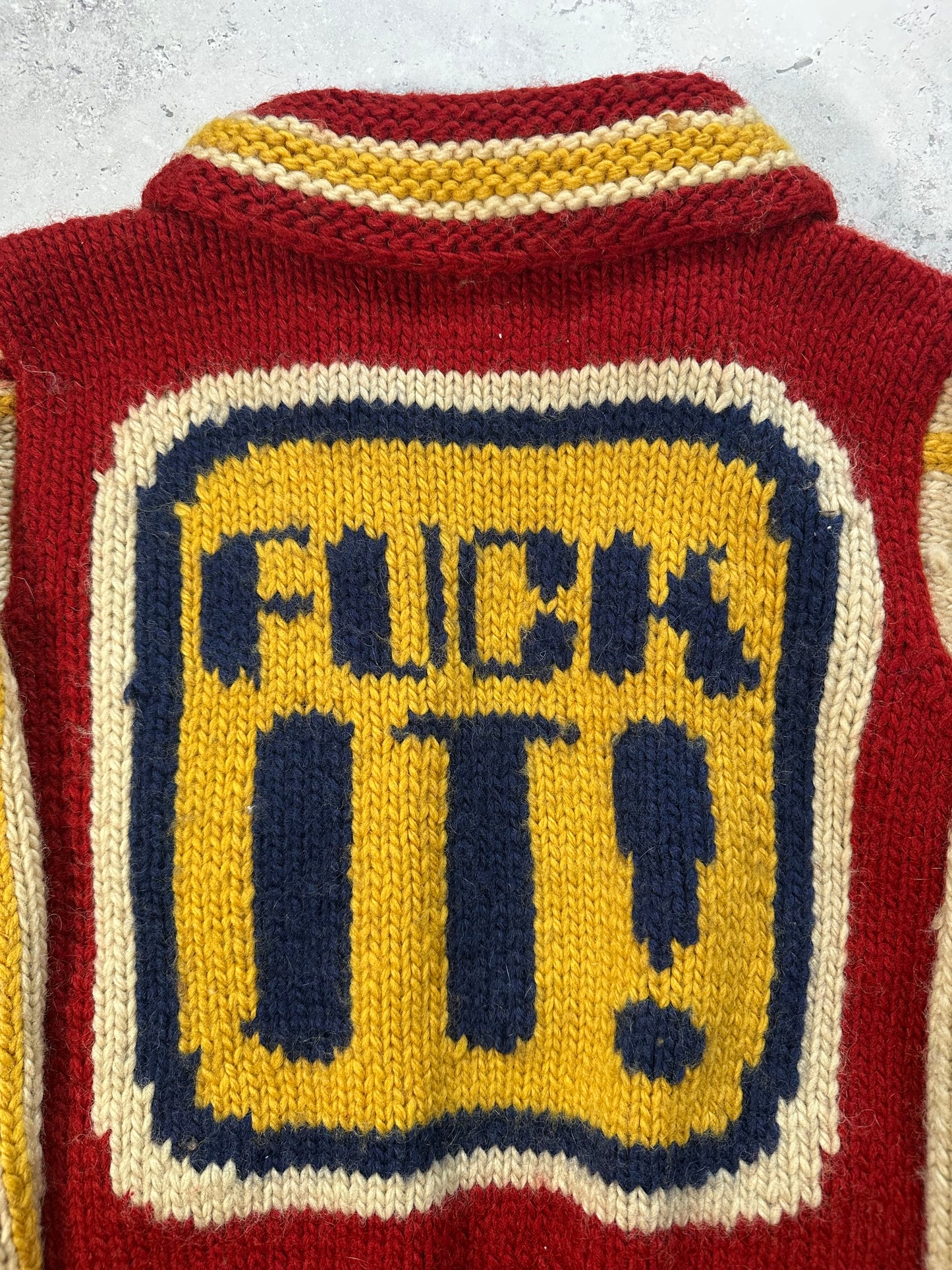 Hysteric Glamour 1990s Heavyweight Varsity Knit Zip Cardigan
