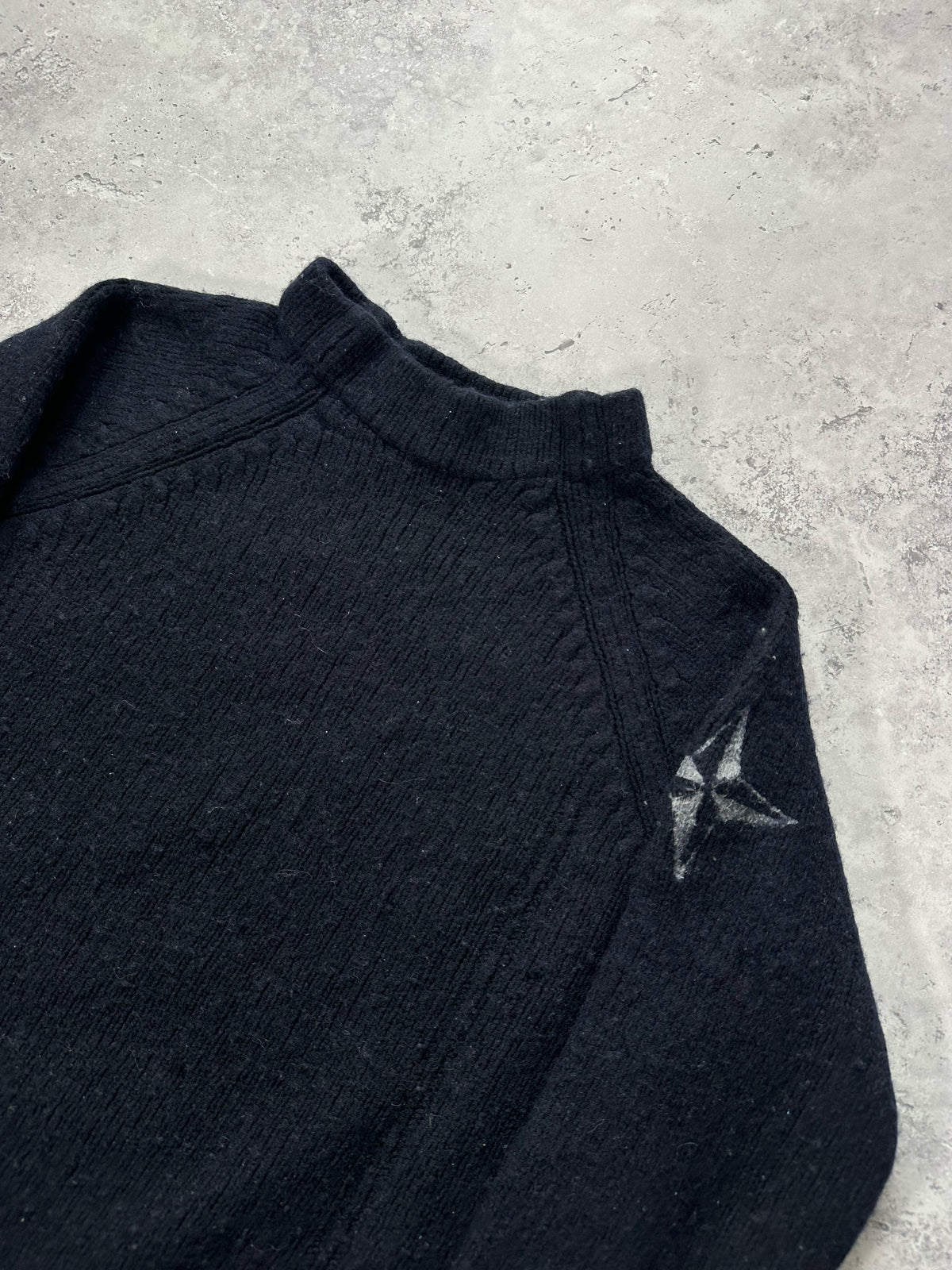 Stone Island AW2001 Wool Compass Sweatshirt by Paul Harvey (S)