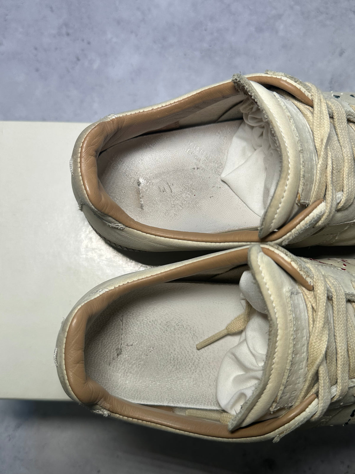 Maison Margiela 2019 Paint Splatter GAT Low Sneakers
