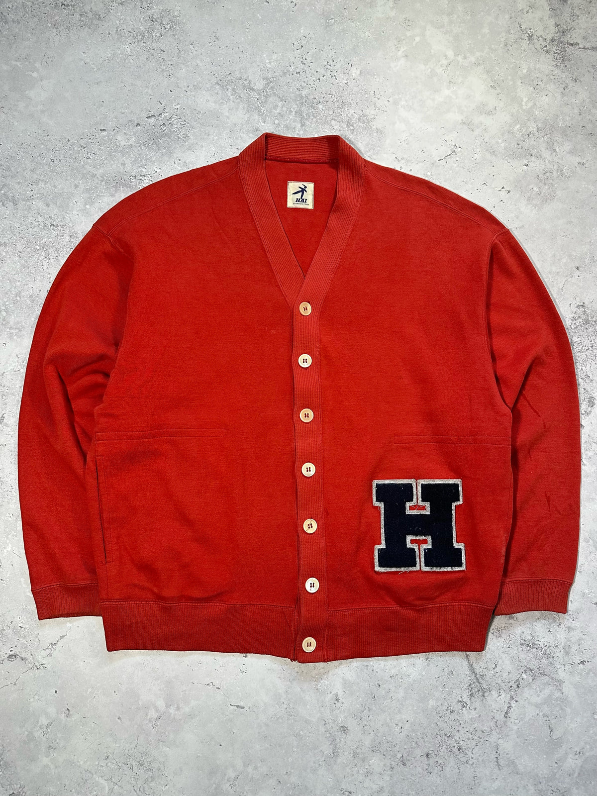 HAI Sporting Gear 1990 Varsity Cardigan by Issey Miyake (M)