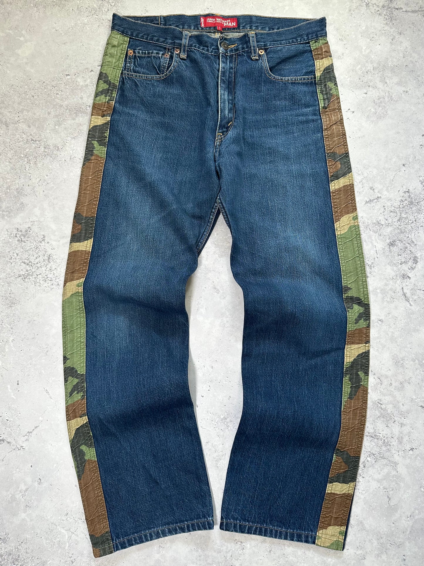 Junya Watanabe MAN × Levi’s AD2006 Camo Side Panel Jeans