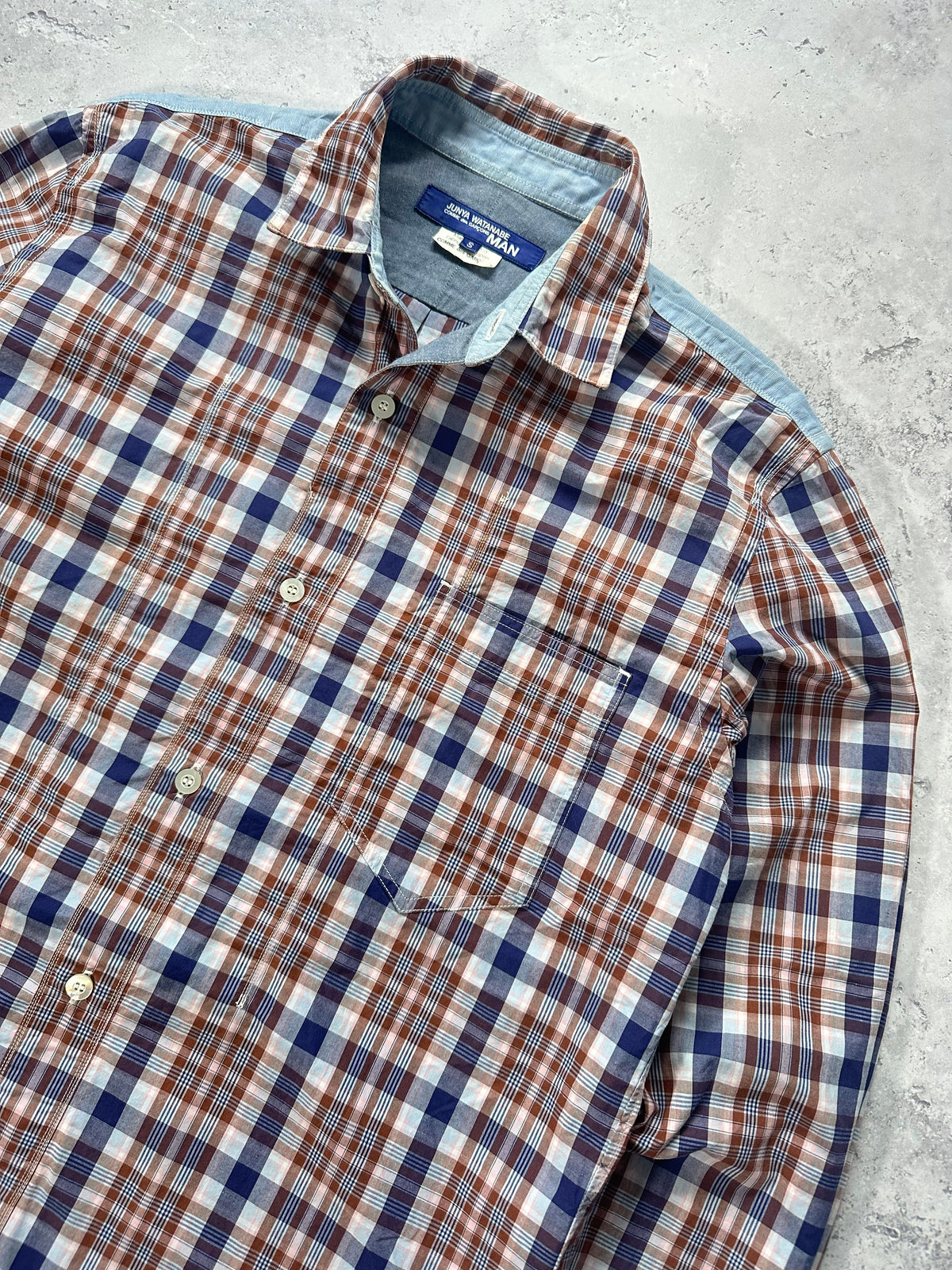 Junya Watanabe MAN Comme Des Garçons AD2012 Plaid Longsleeve Shirt (S)