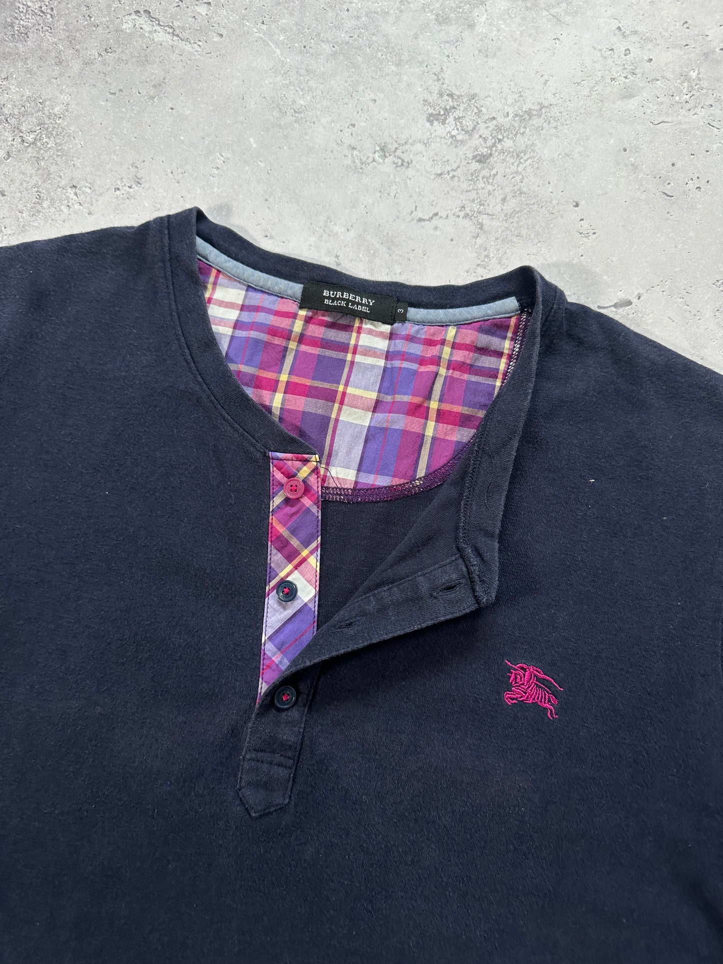 Burberry Black Label 2007 Henley T-shirt (M)