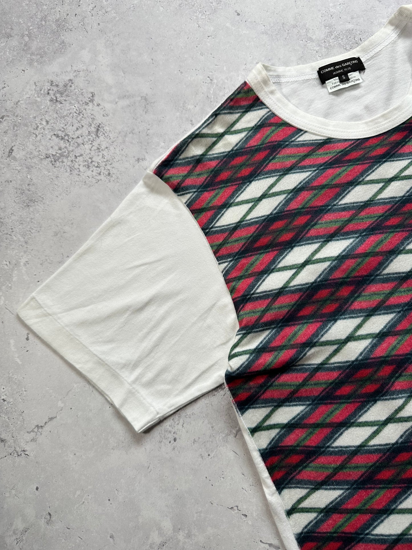 Comme des Garçons Homme Plus AD2009 Plaid Tartan Pocket Tshirt (S-M)
