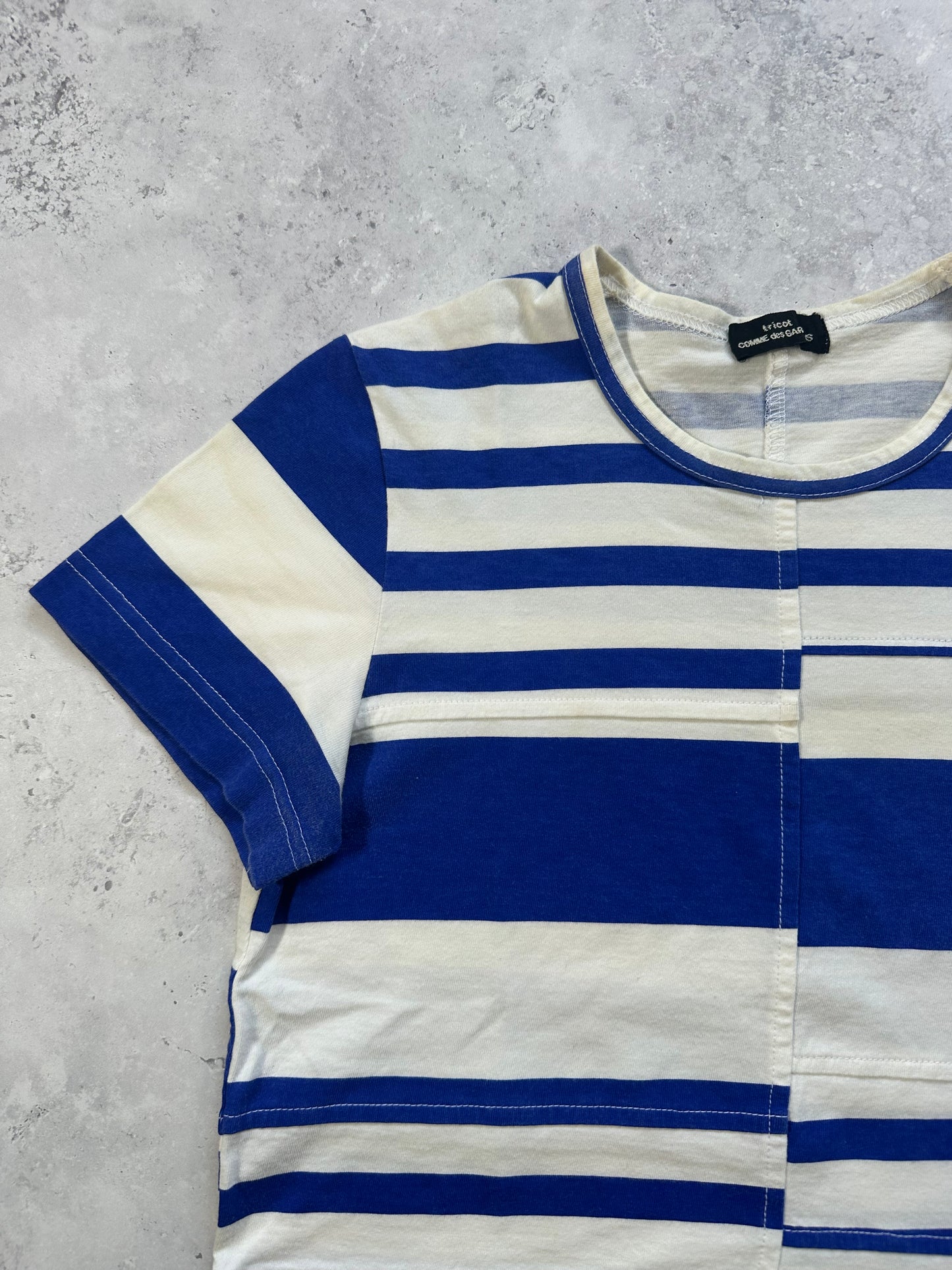 Comme des Garçons AD2002 Reconstrusted Striped Tshirt