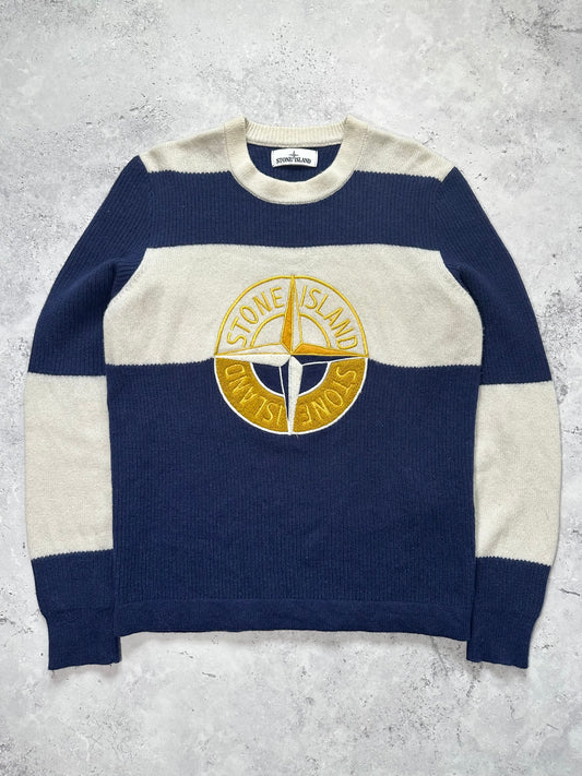 Stone Island AW2018 Compass Striped Sweatshirt (M)