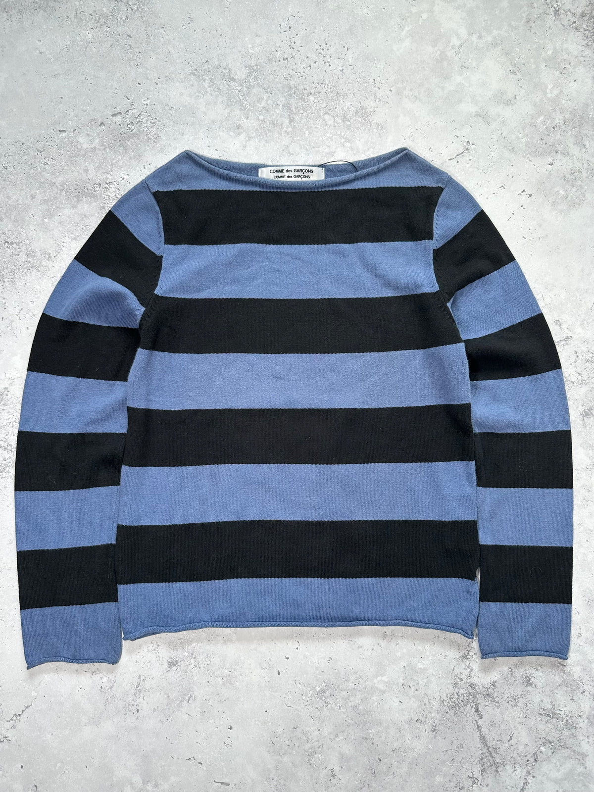 Comme des Garçons AD2005 Striped Spellout Tshirt