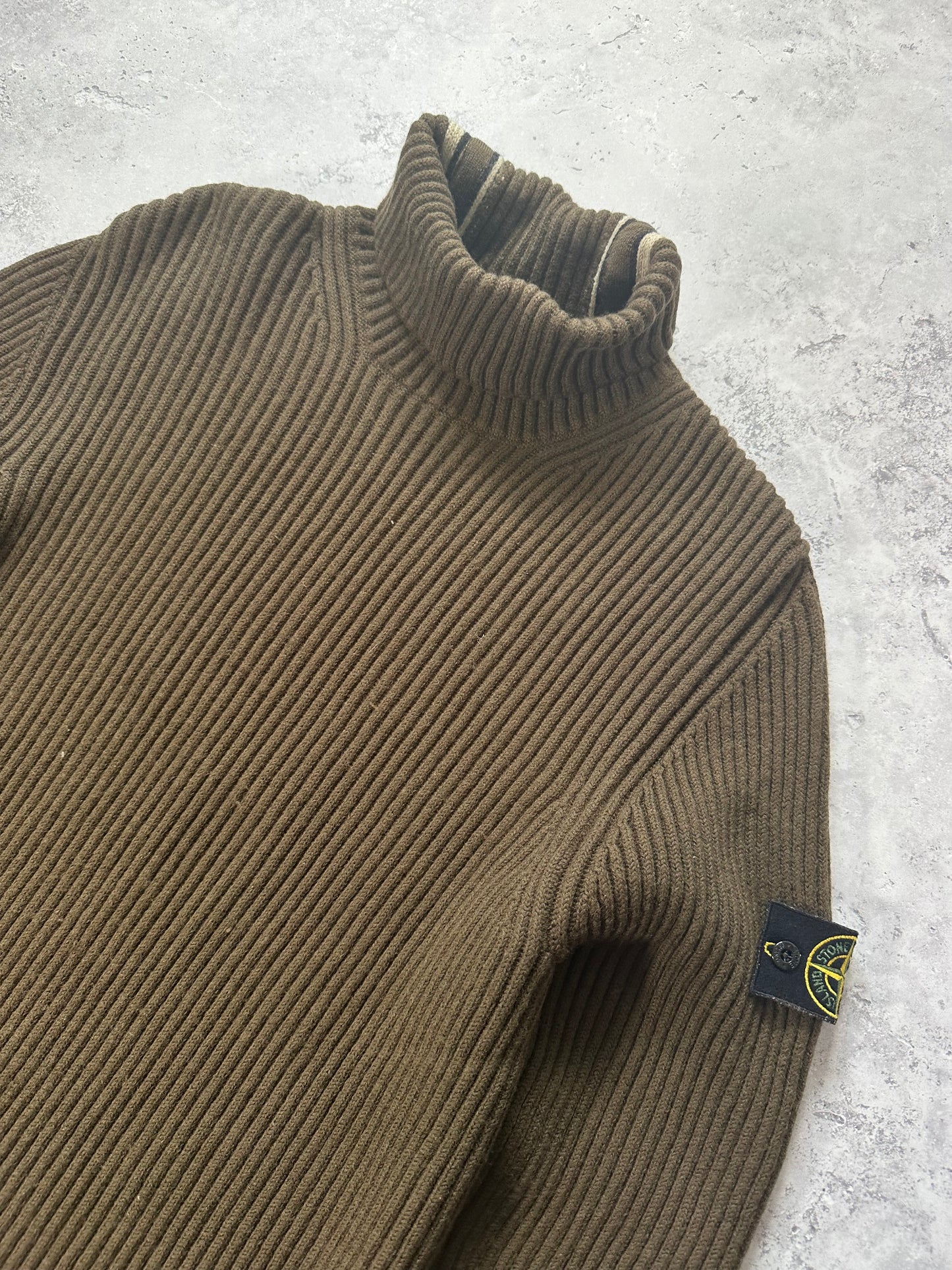 Stone Island AW2005 Ribbed Turtleneck Jumper by Paul Harvey
