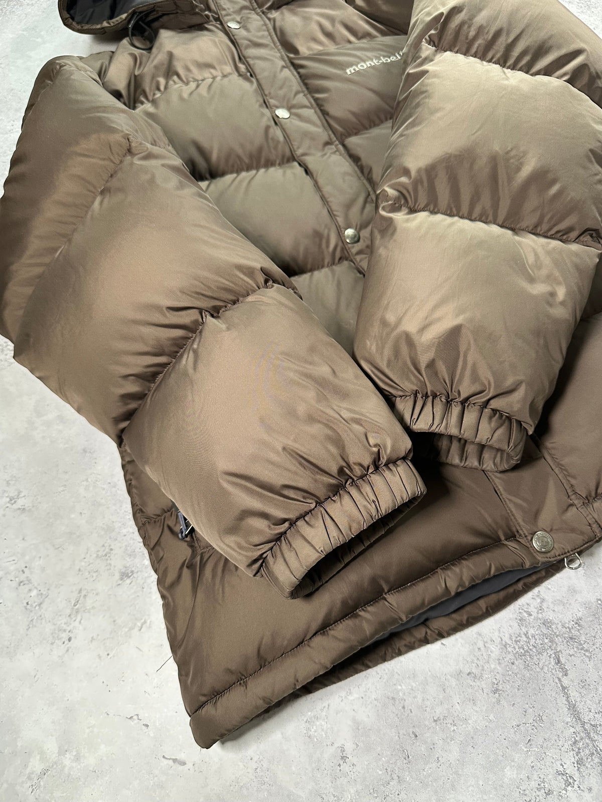 Montbell 1990’s 650FP Down Puffer Jacket in Brown (L)