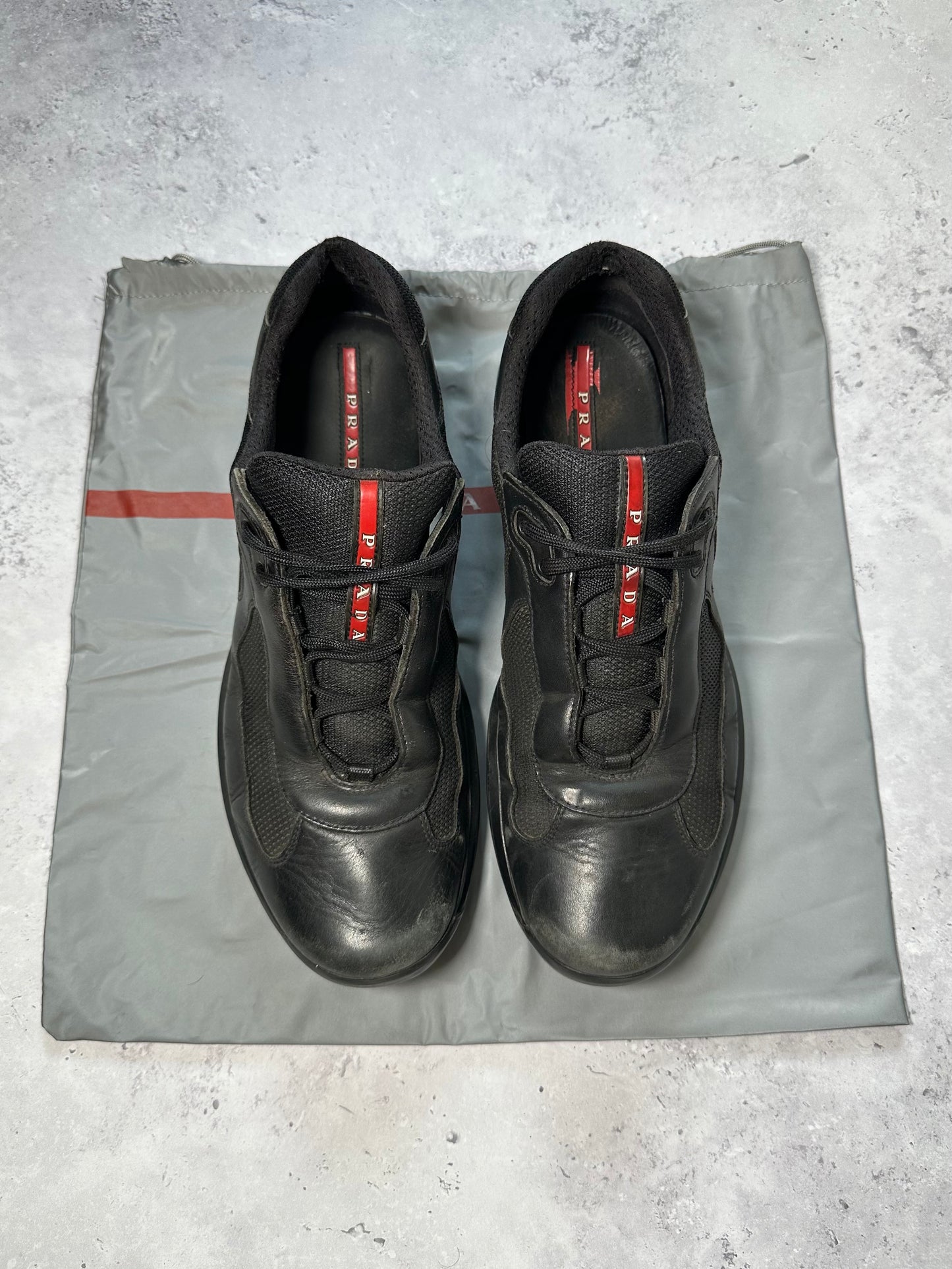 Prada Linea Rossa America’s Cup Sneakers in Black (UK10.5 / US11.5 / 29cm/ EU45)